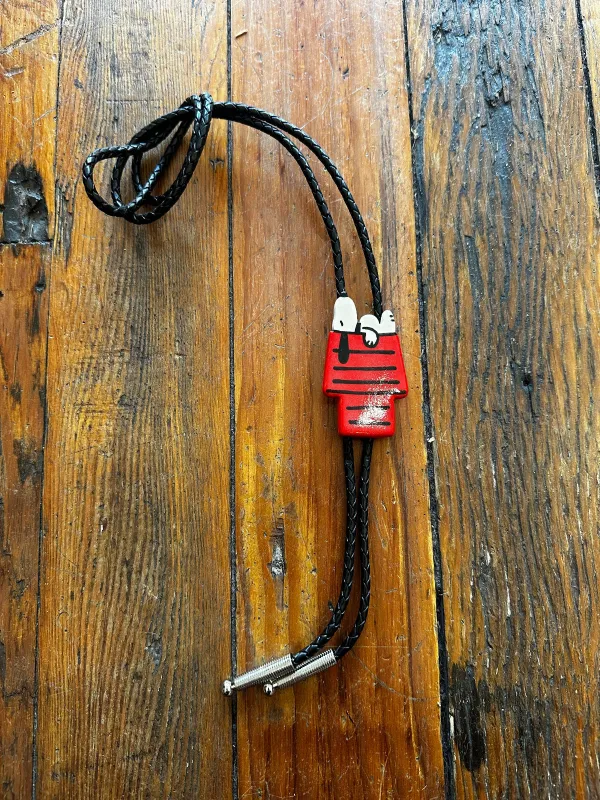 Doghouse Snoopy Ceramic Bolo Tie sold by Nooworks