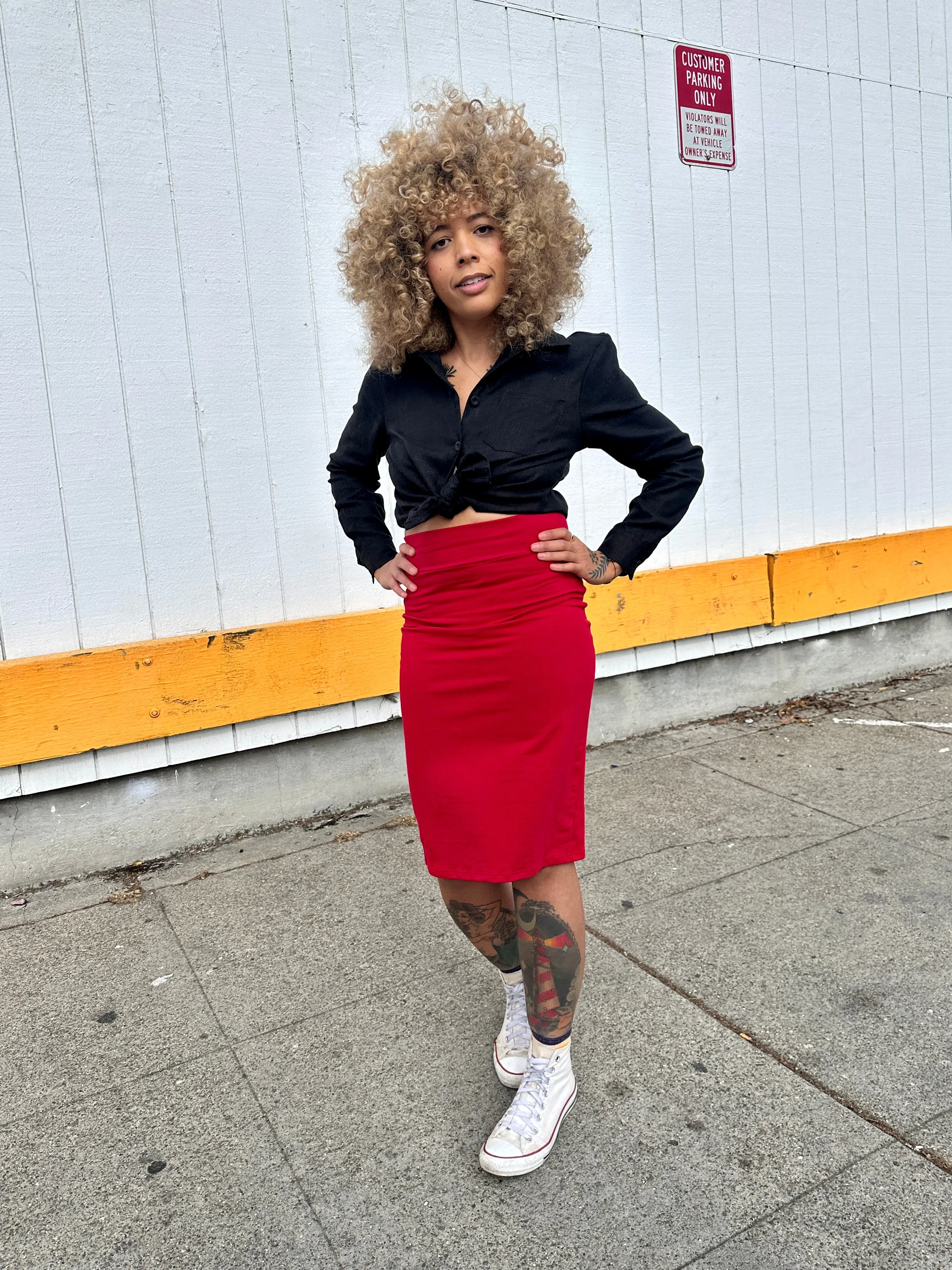 Wiggle Skirt Tomato Red sold by Nooworks product image thumbnail 4