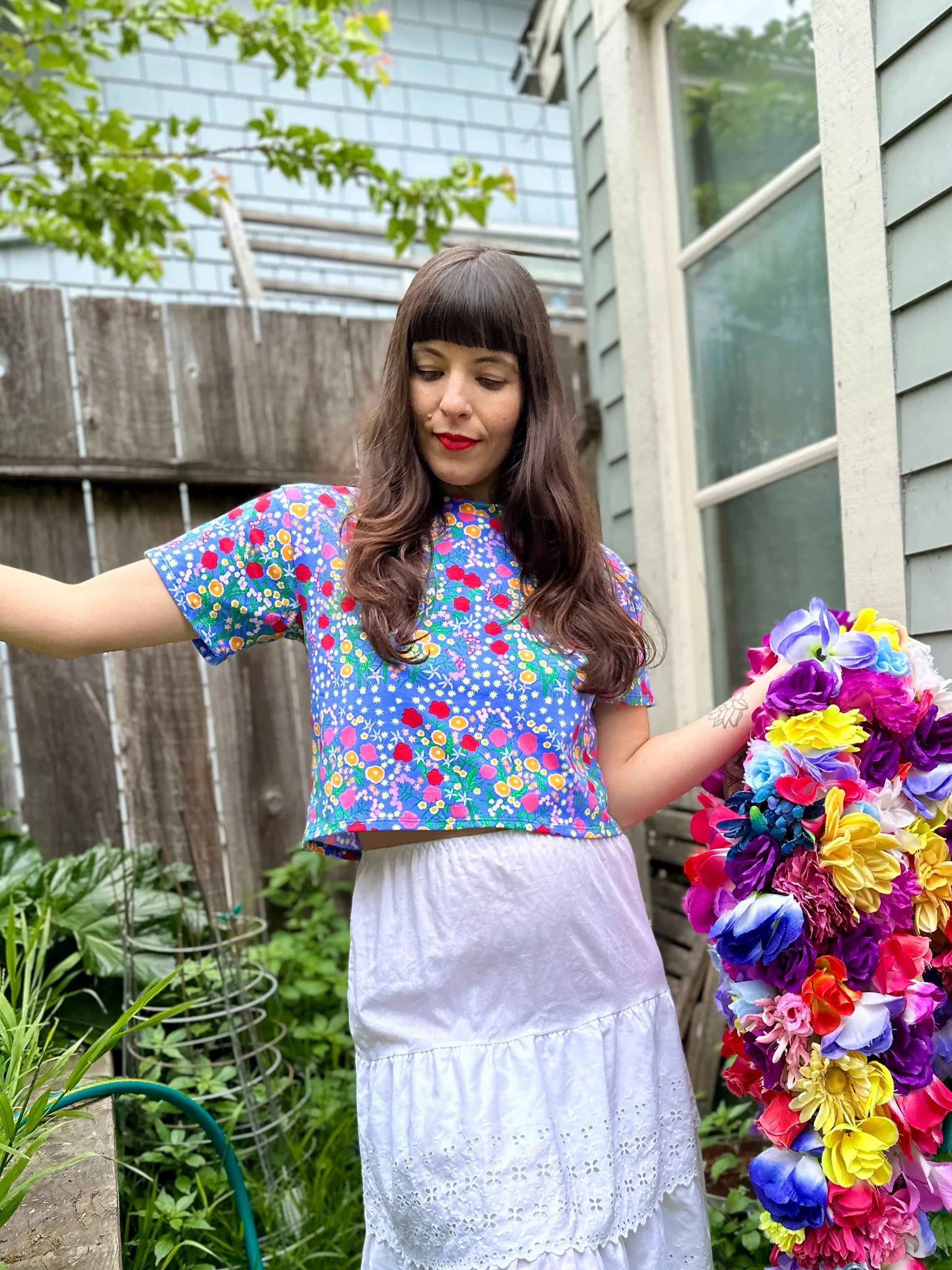 Crop Top Super Bloom sold by Nooworks product image thumbnail 2