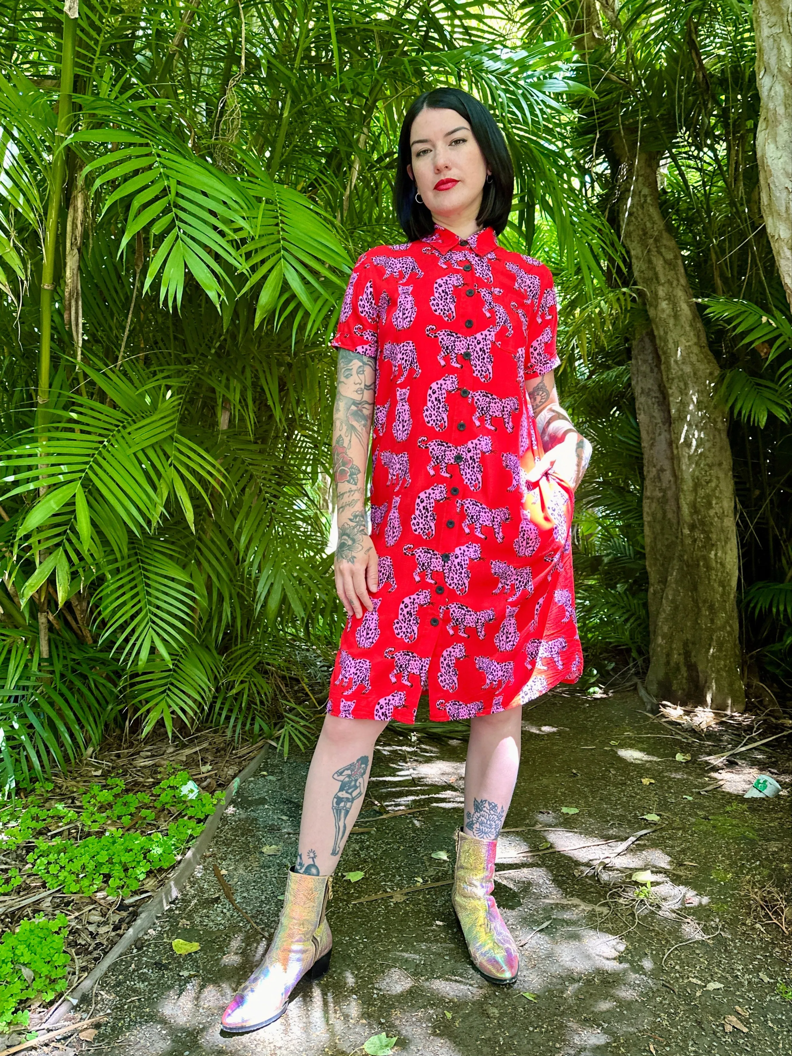 The River Dress Sondler Cat sold by Nooworks