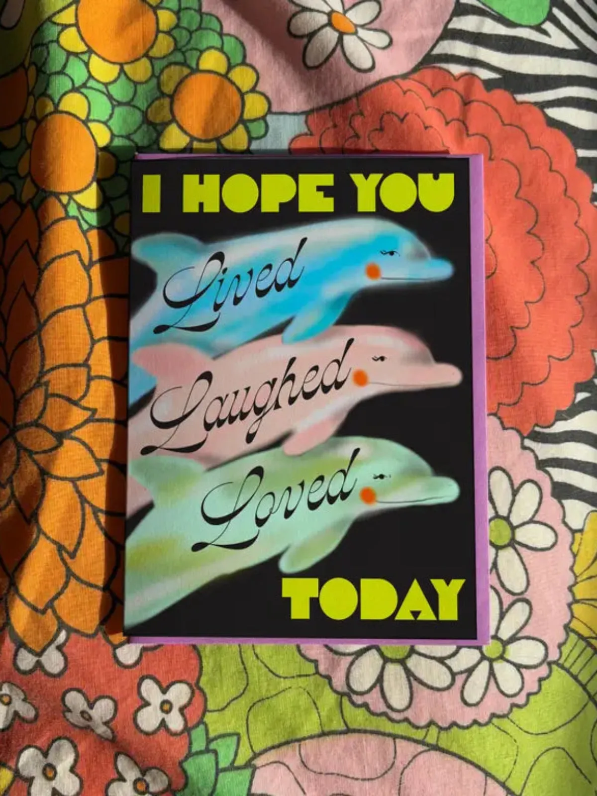 Lived Laughed Loved Card sold by Nooworks