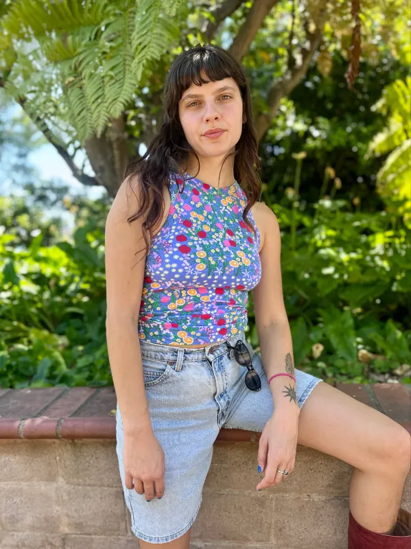 Racerback Tank Super Bloom sold by Nooworks