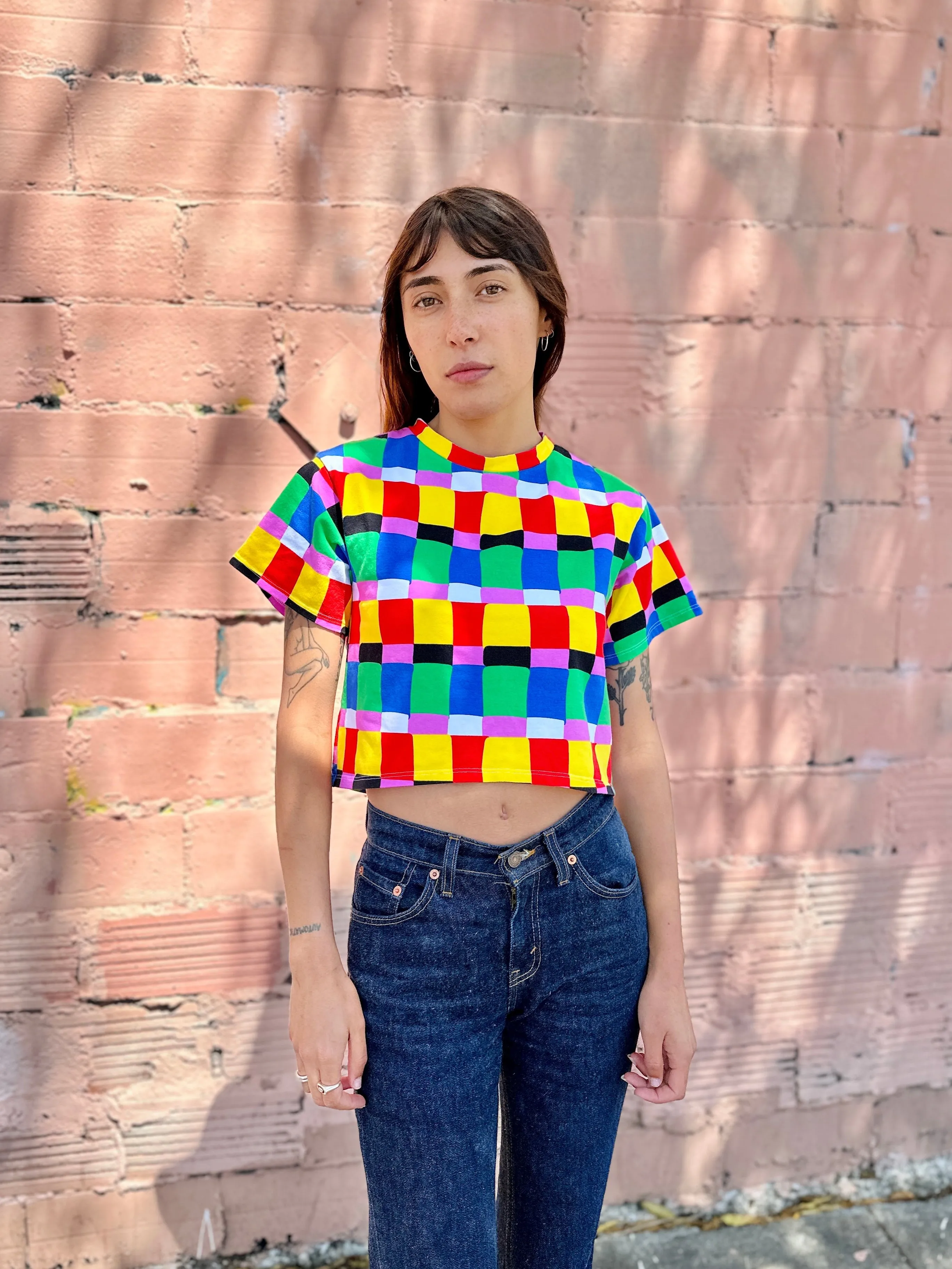 Crop Top Candy Weave sold by Nooworks