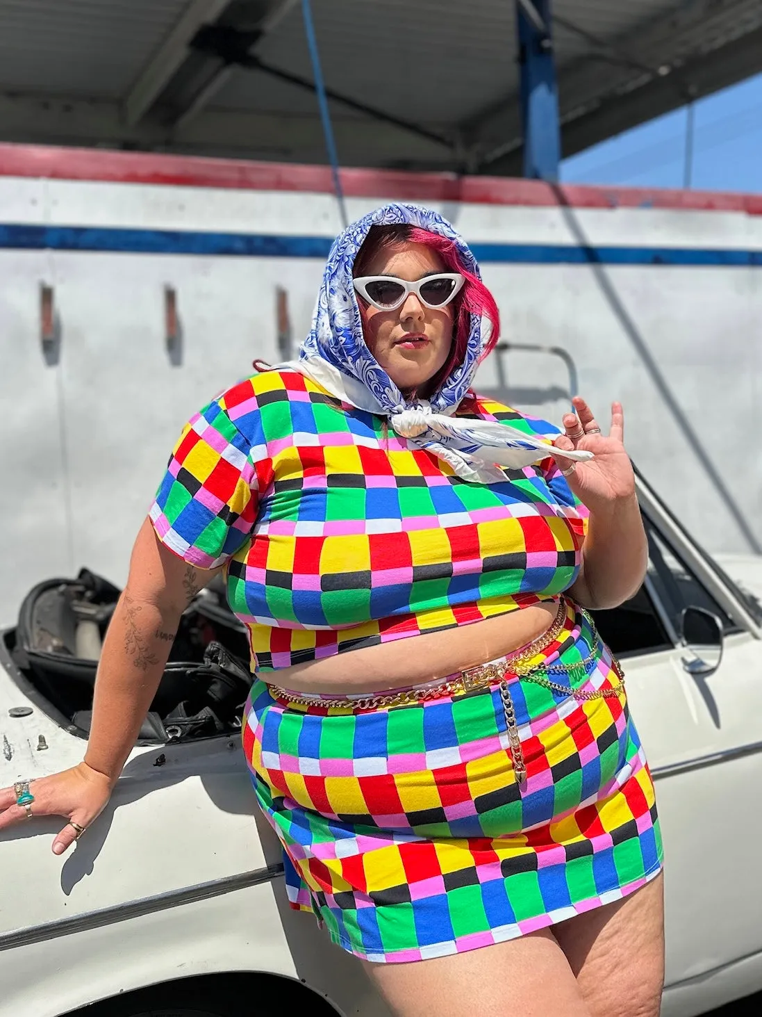 Crop Top Candy Weave sold by Nooworks product image thumbnail 4