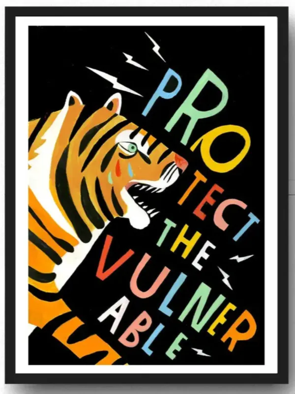Protect The Vulnerable Print sold by Nooworks