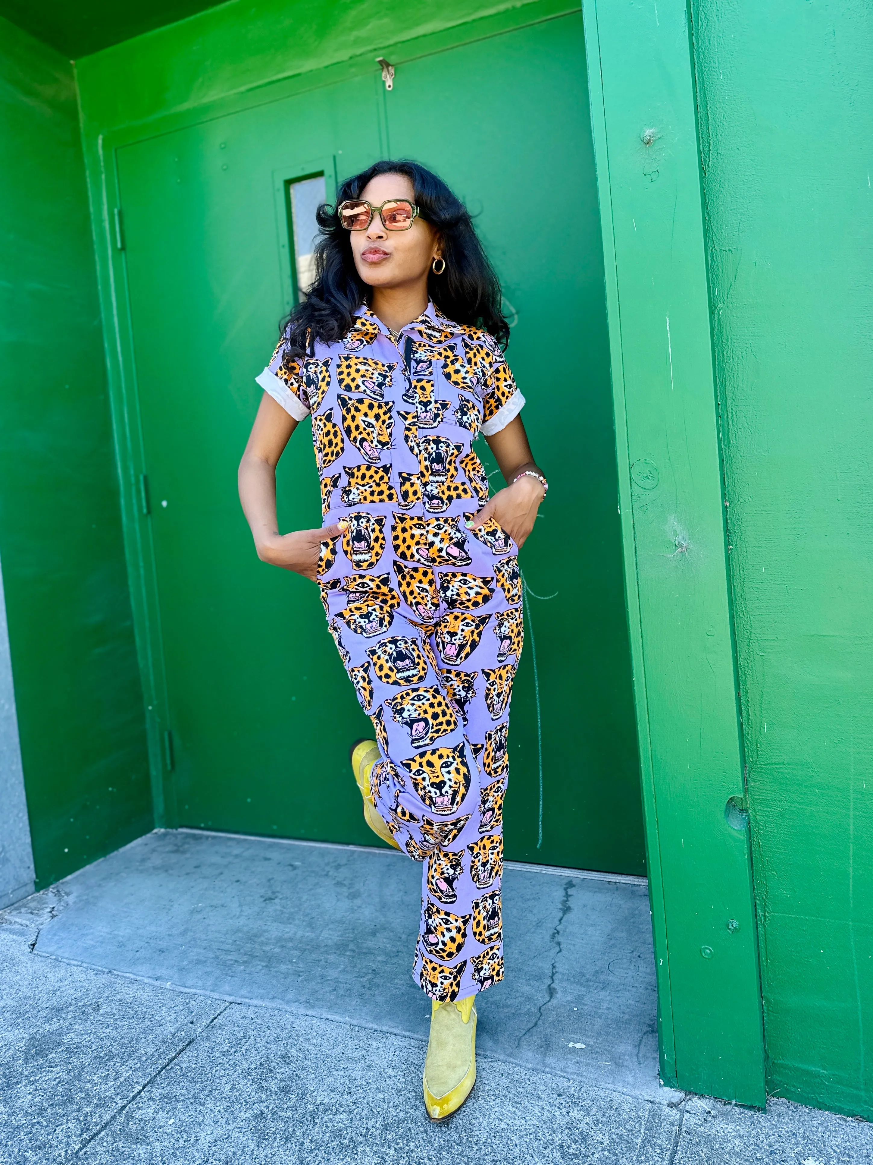 Twill Coveralls Cheetah Head sold by Nooworks product image thumbnail 4