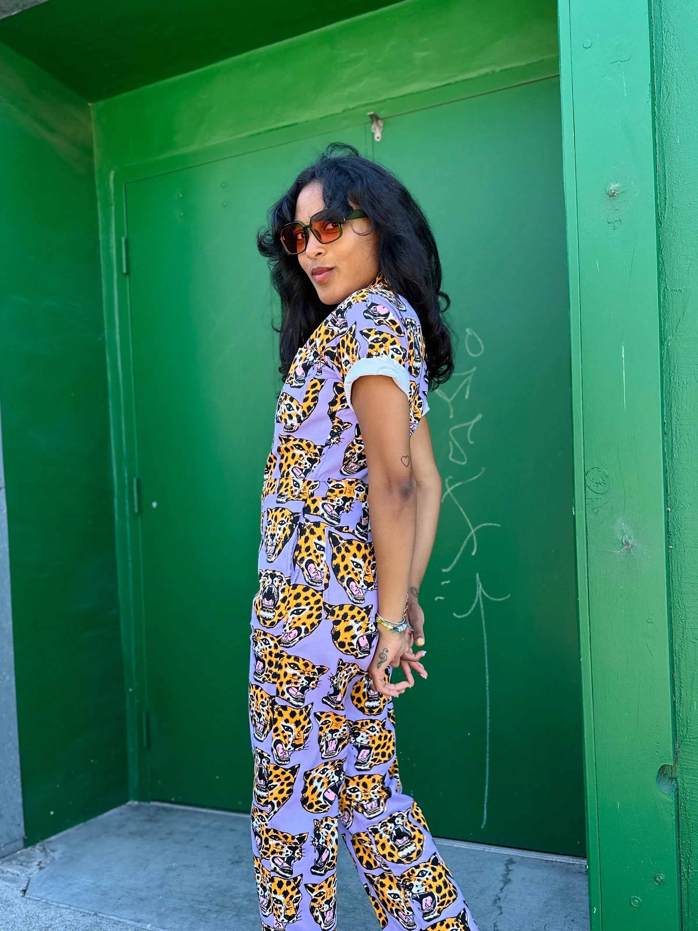 Twill Coveralls Cheetah Head sold by Nooworks product image thumbnail 5