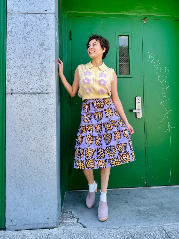 Gail Skirt Cheetah Head sold by Nooworks