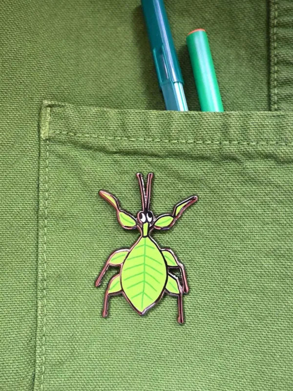 Leaf Bug Pin sold by Nooworks
