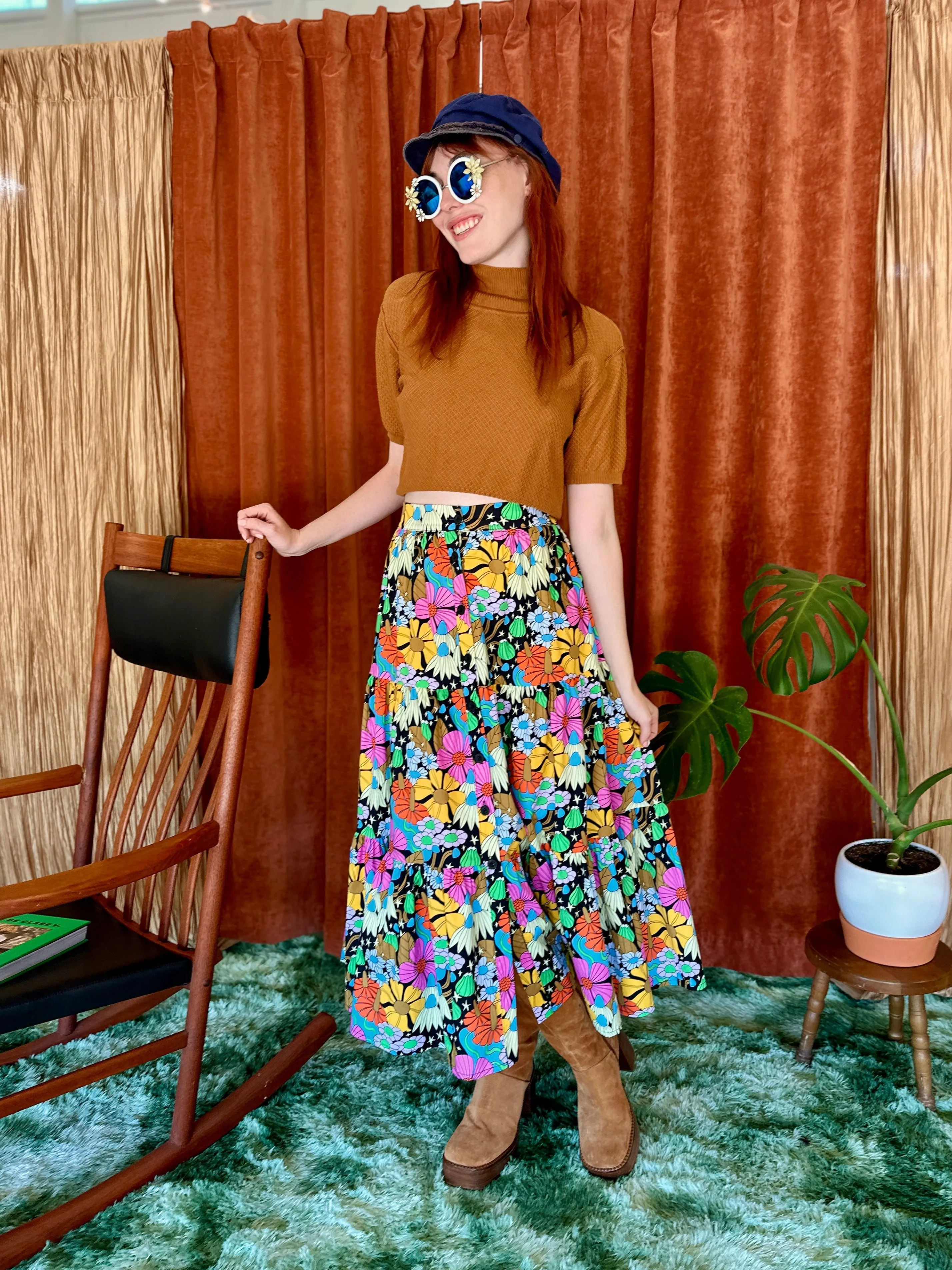 Prairie Skirt Cosmic Floral sold by Nooworks product image thumbnail 3