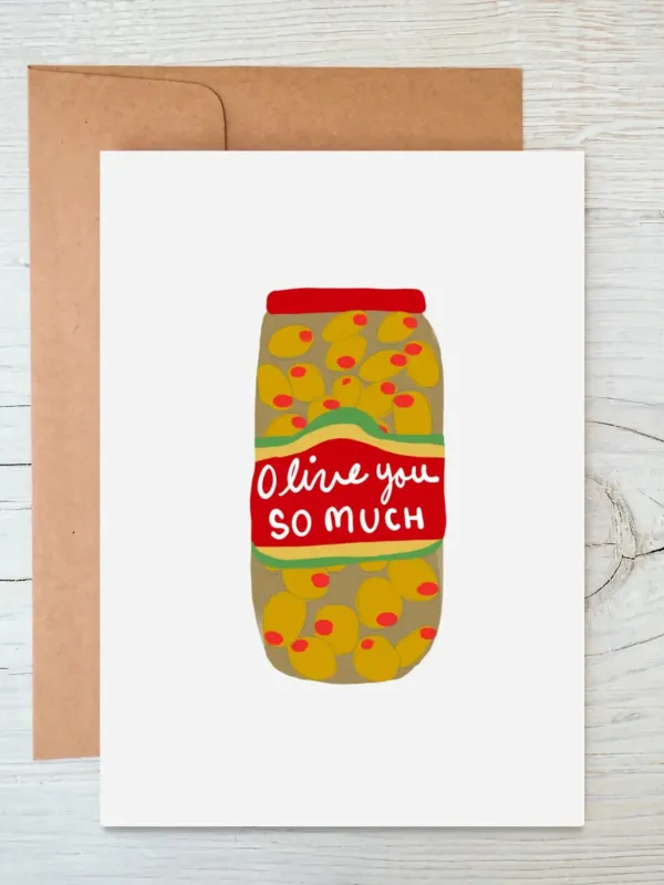 Olive You So Much Card sold by Nooworks