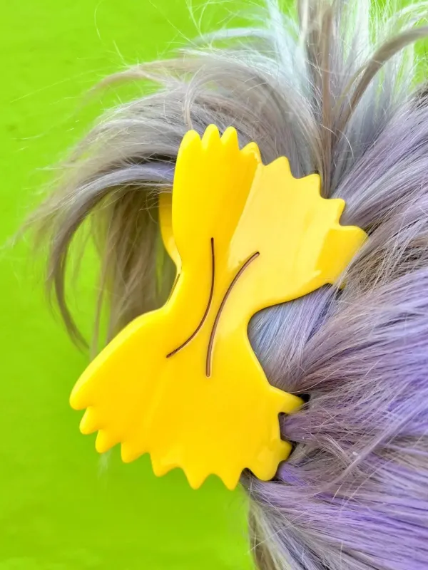 Farfalle Pasta Hair Claw sold by Nooworks