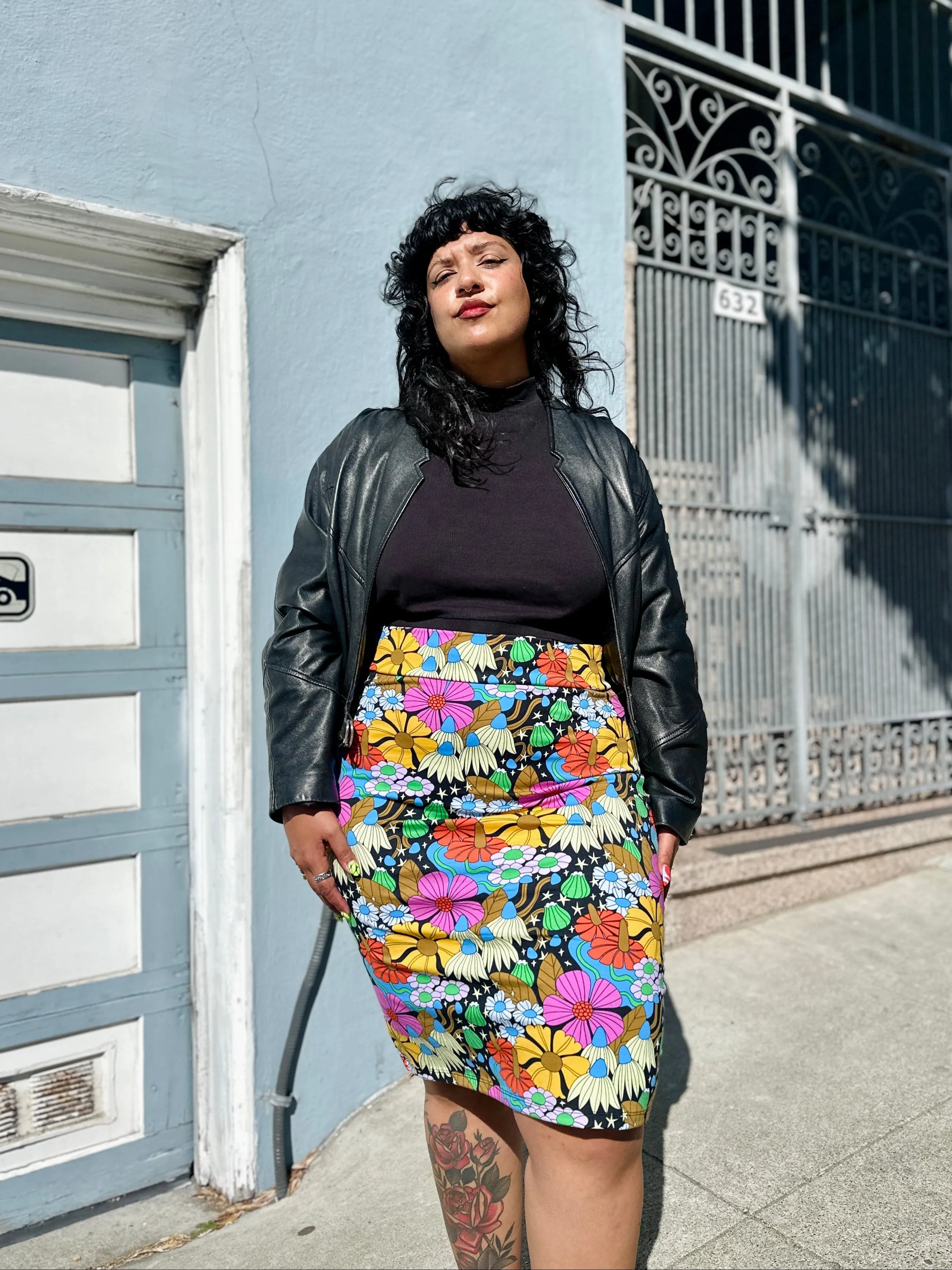 Wiggle Skirt Cosmic Floral sold by Nooworks product image thumbnail 5