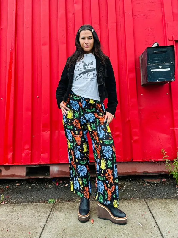 Linen Catalina Pant Gargoyles sold by Nooworks