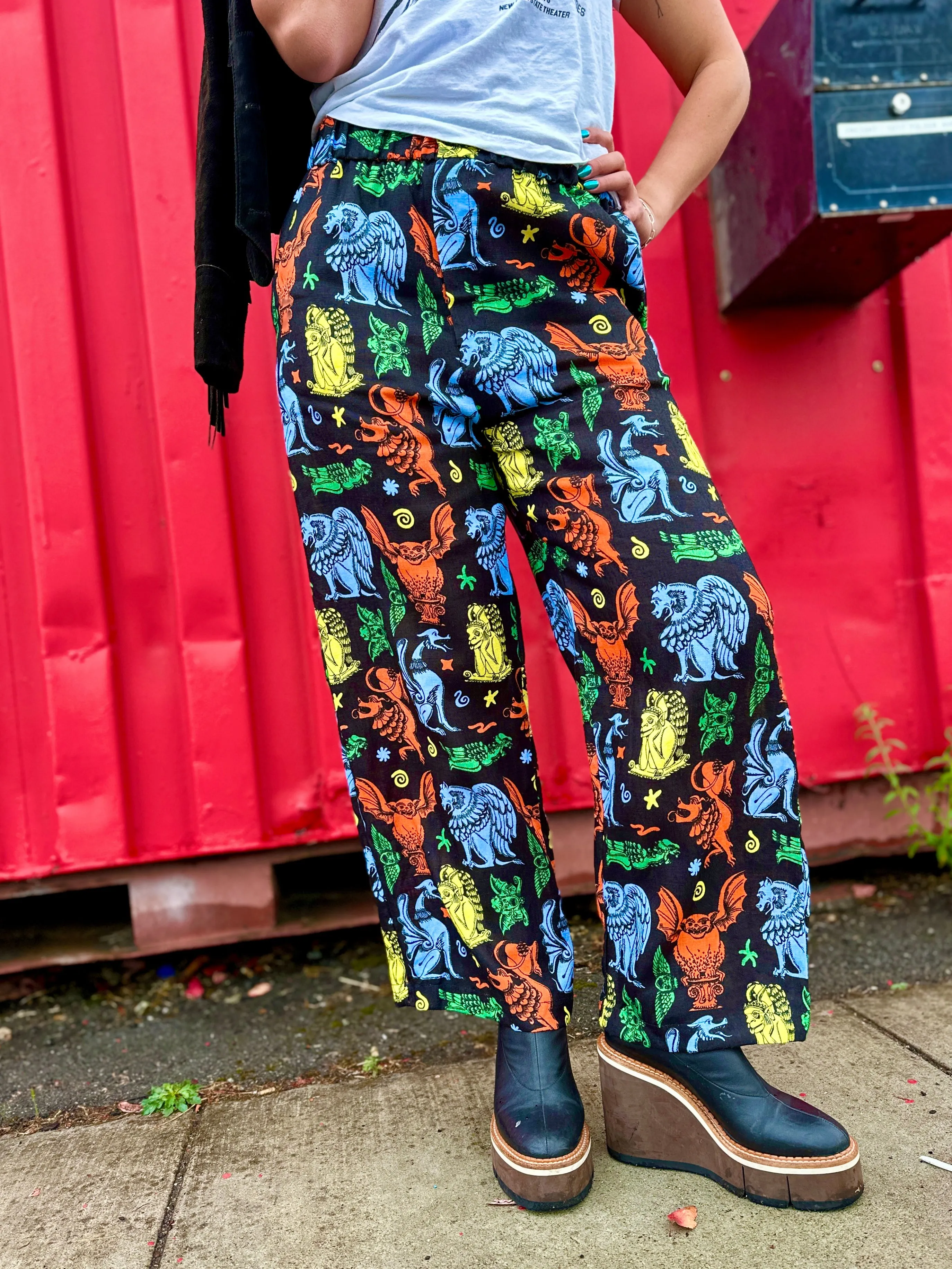 Linen Catalina Pant Gargoyles sold by Nooworks product image thumbnail 2