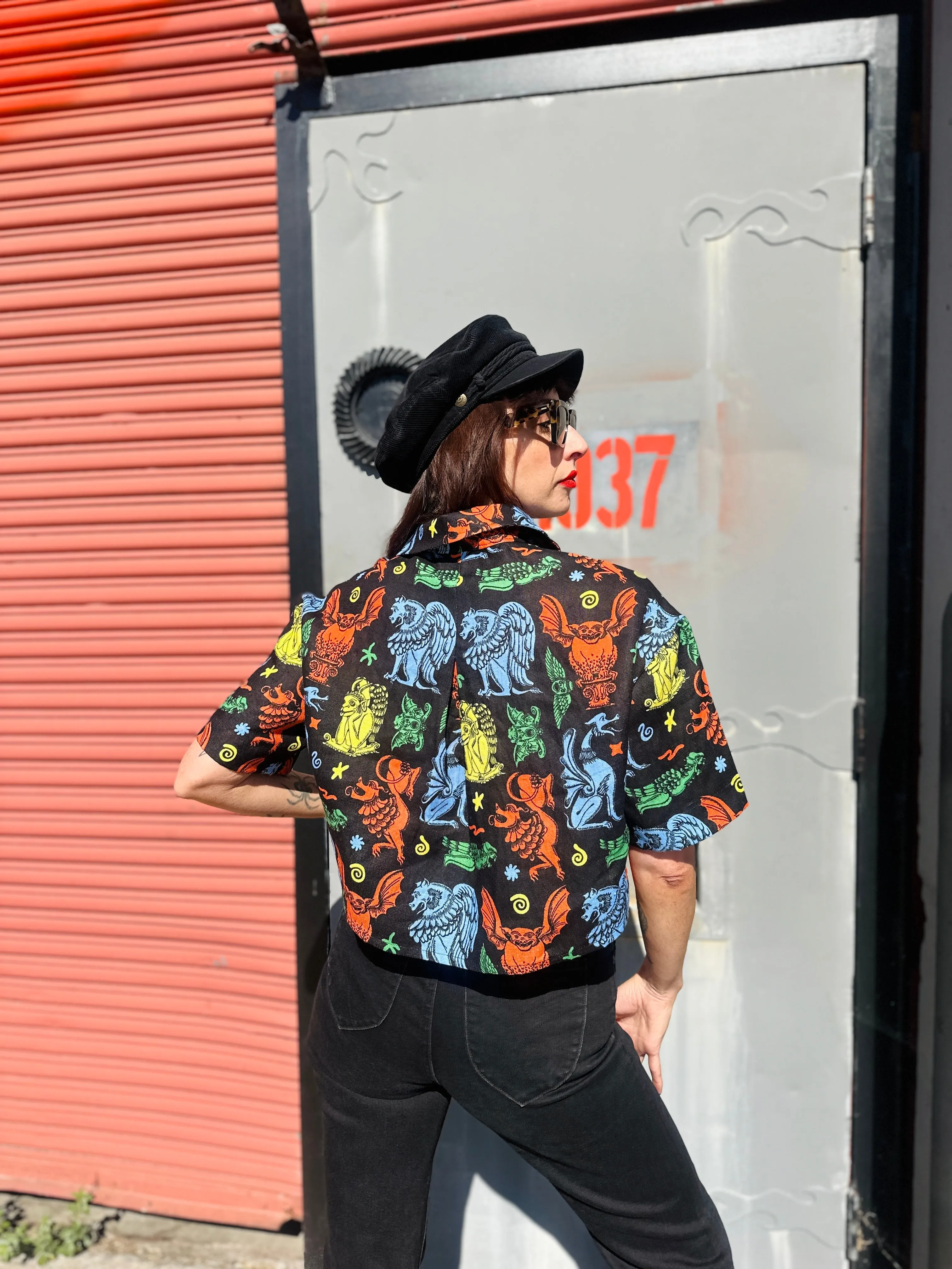 Linen Olivia Top Gargoyles sold by Nooworks product image thumbnail 5