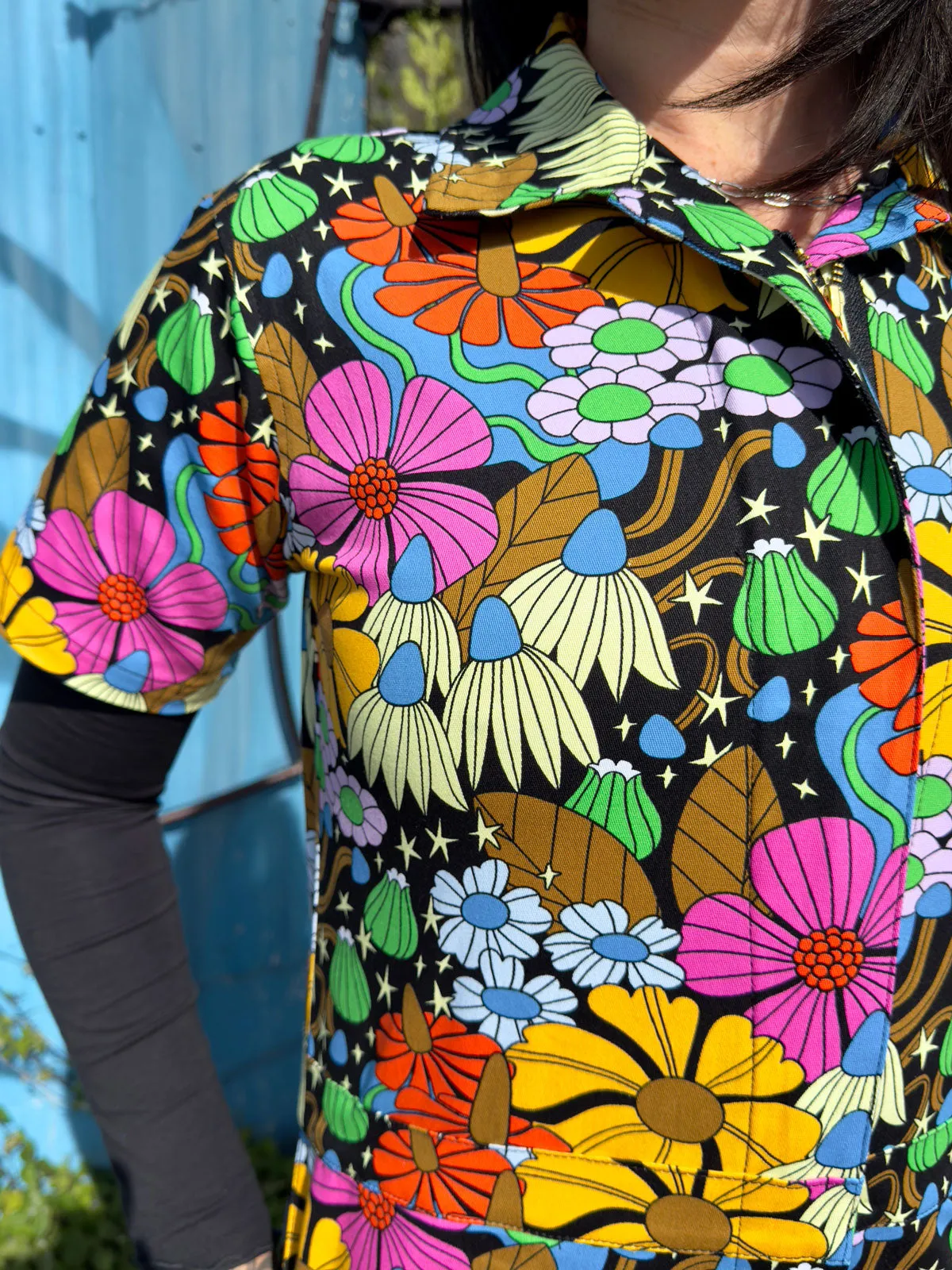 Twill Coveralls Cosmic Floral sold by Nooworks product image thumbnail 2