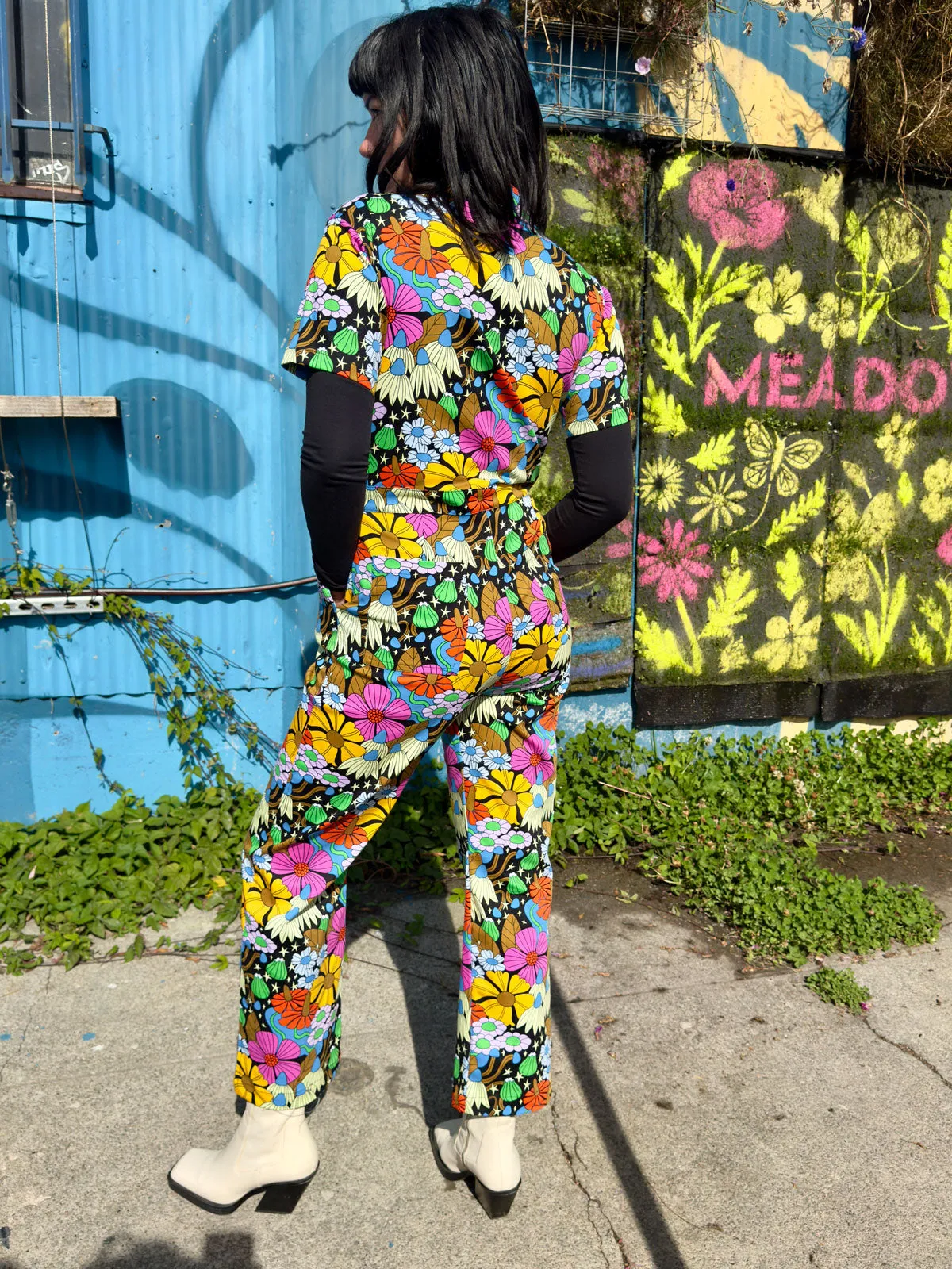 Twill Coveralls Cosmic Floral sold by Nooworks product image thumbnail 5