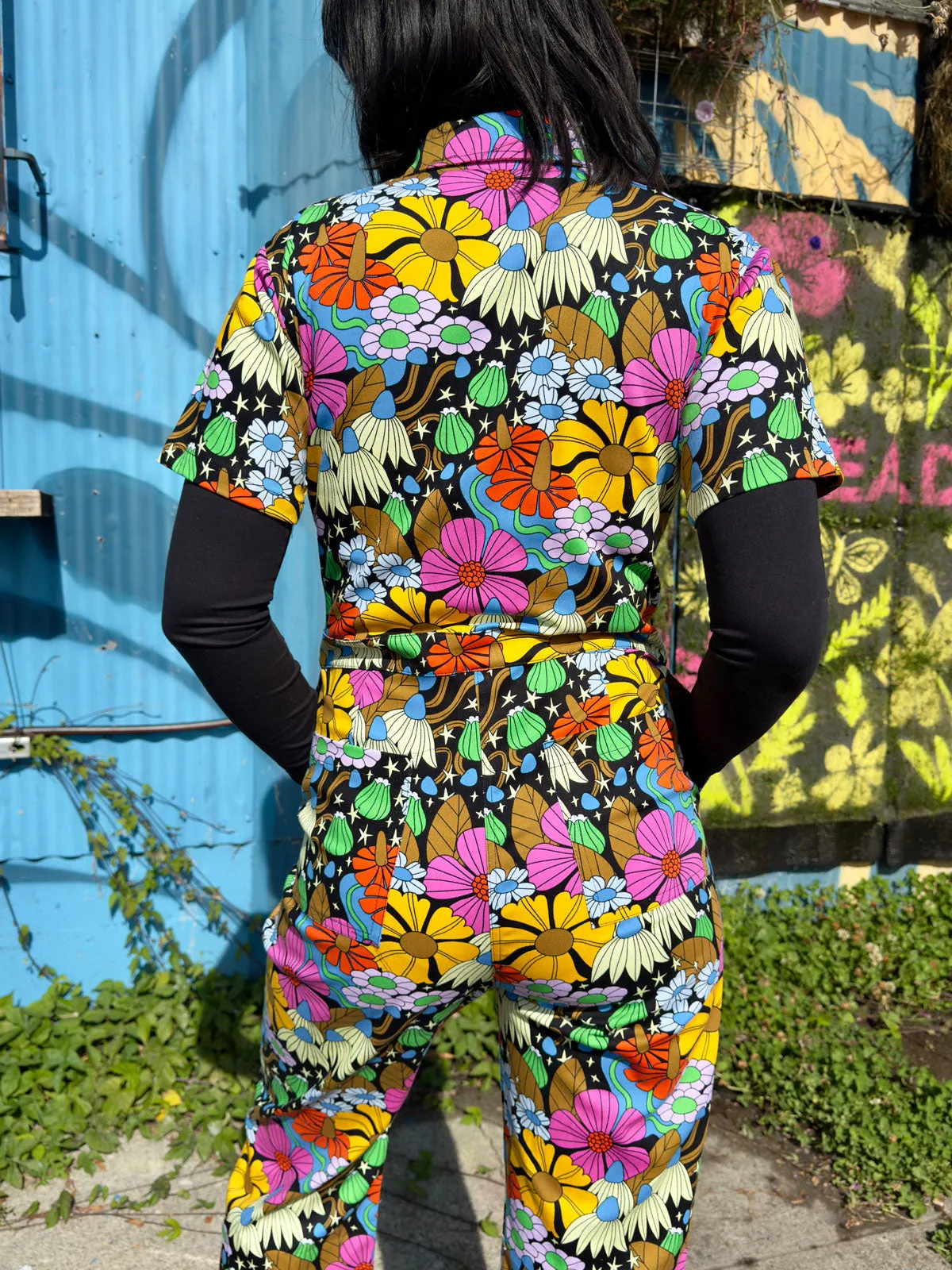 Twill Coveralls Cosmic Floral sold by Nooworks product image thumbnail 4