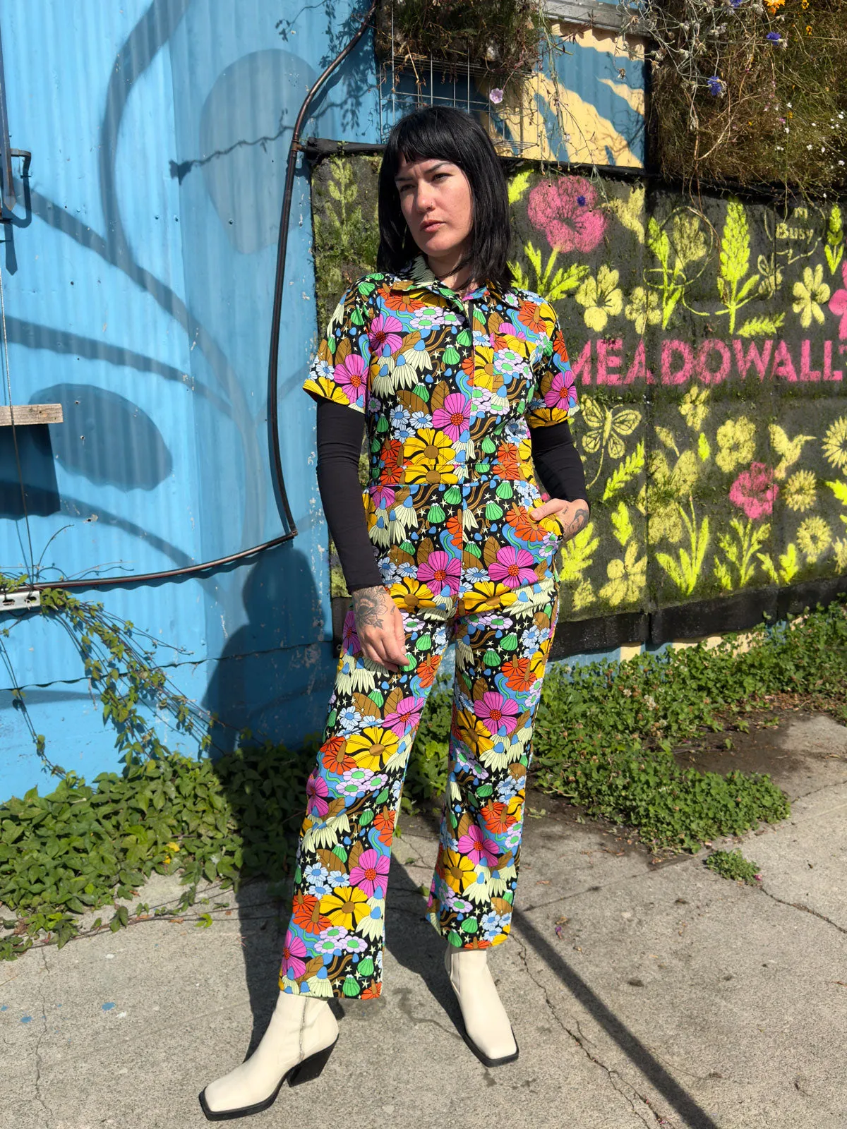 Twill Coveralls Cosmic Floral sold by Nooworks product image thumbnail 3