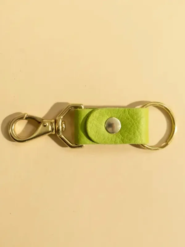 Keychain - Lime Leather sold by Nooworks