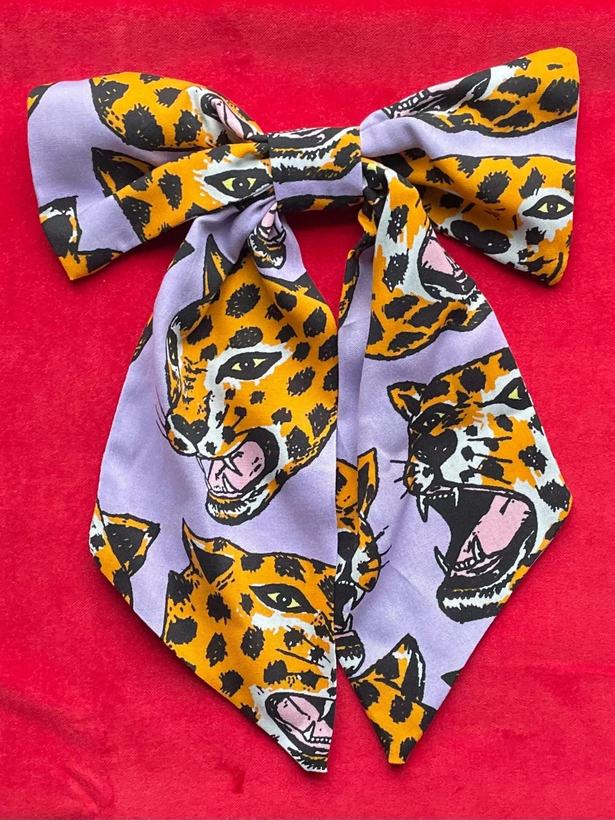 Patchouli Nomad x Nooworks Giant Bows- Cheetah head sold by Nooworks product image thumbnail 2