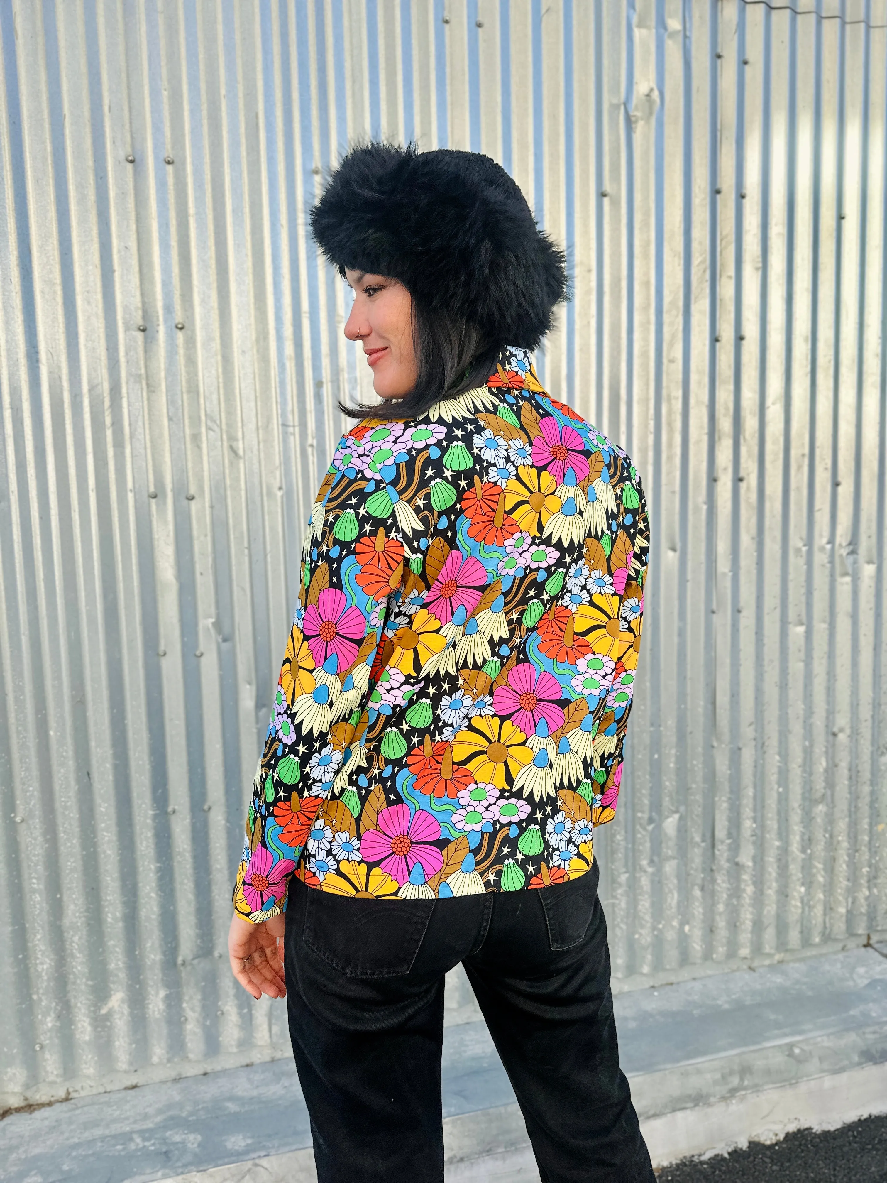 Chore Coat Cosmic Floral sold by Nooworks product image thumbnail 5