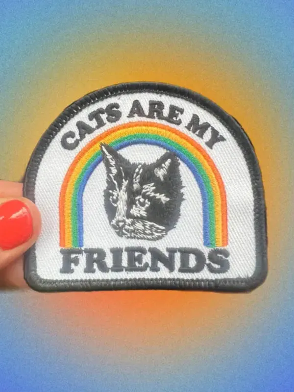 Cats Are My Friends Patch sold by Nooworks
