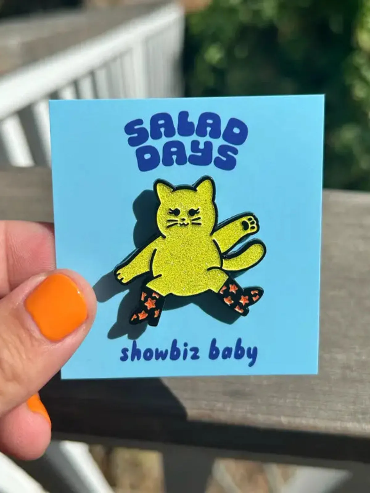Razzle Dazzle Cat Pin sold by Nooworks
