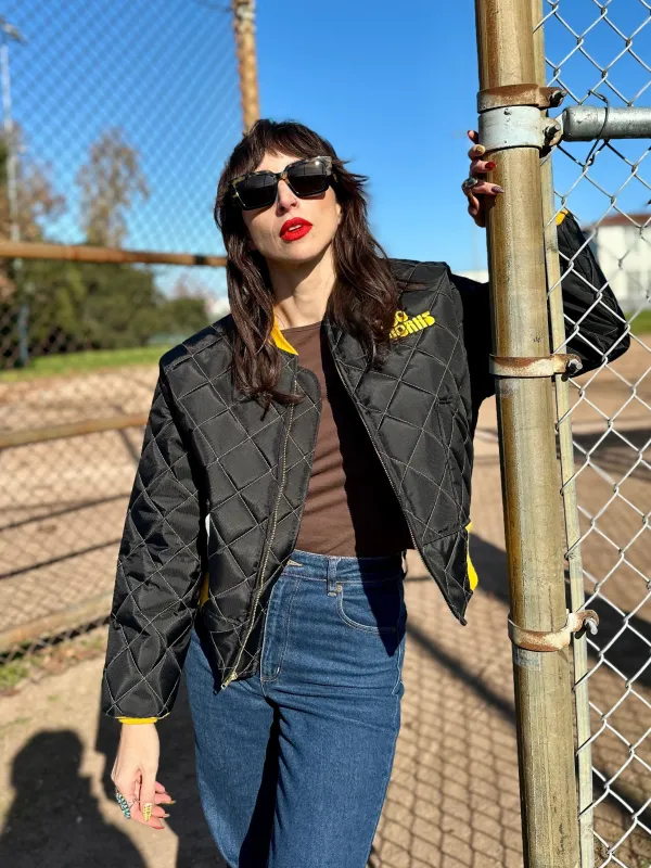 Bomber Jacket Black/Yellow sold by Nooworks