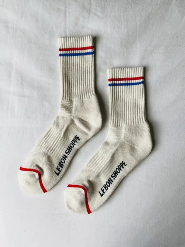 Boyfriend Socks - Milk made by Le Bon Shoppe