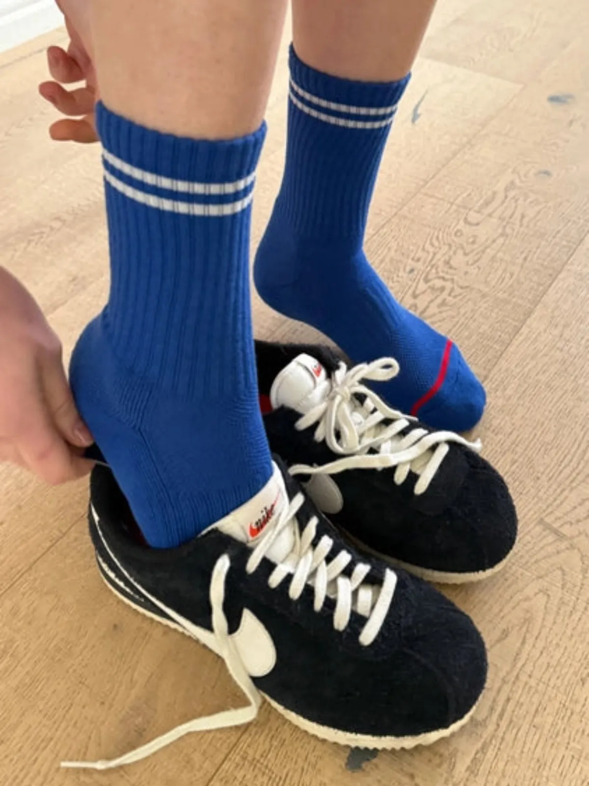 Boyfriend Socks - Cobalt sold by Nooworks product image thumbnail 2