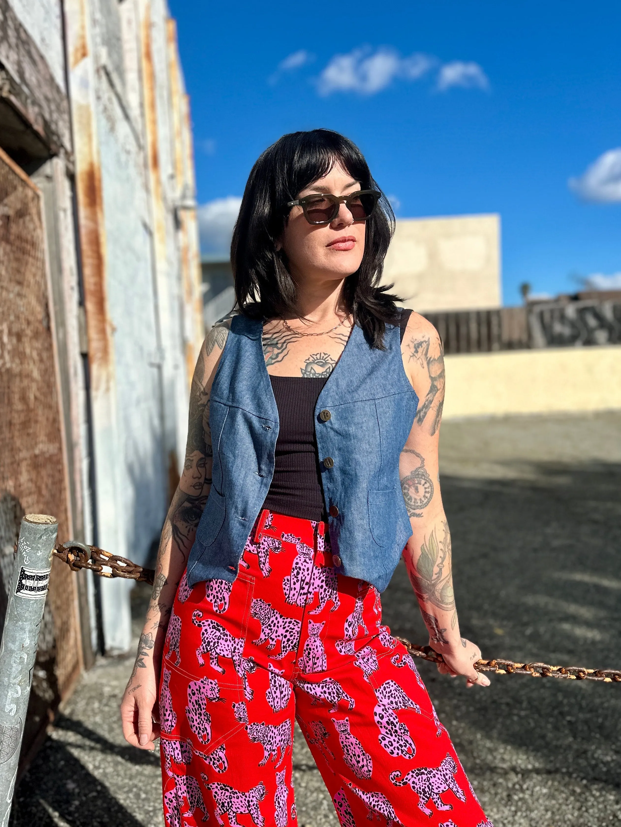 Western Vest Denim sold by Nooworks product image thumbnail 3