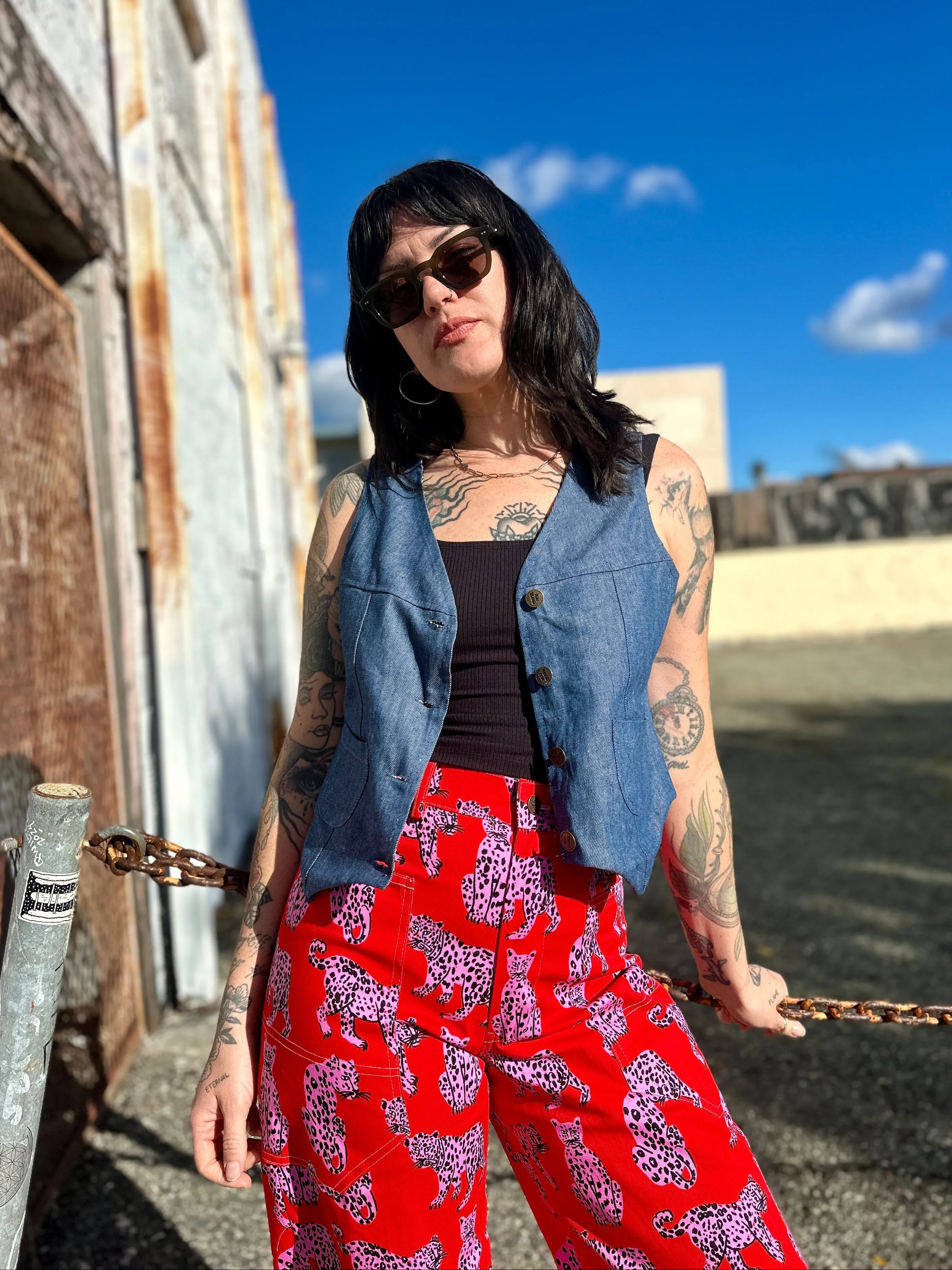 Western Vest Denim sold by Nooworks product image thumbnail 2