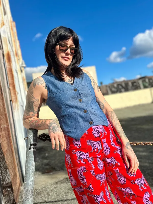 Western Vest Denim made by Nooworks
