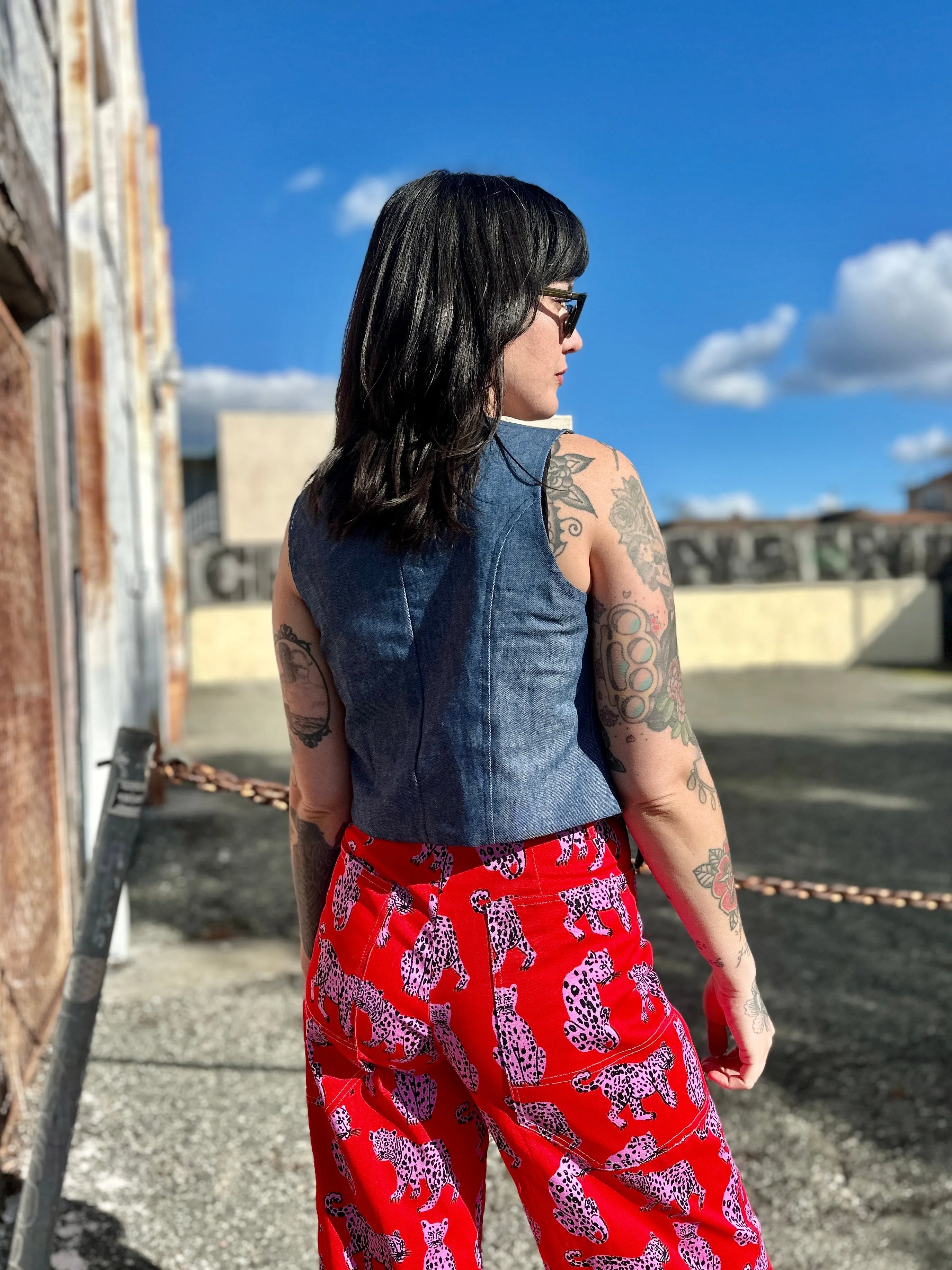 Western Vest Denim sold by Nooworks product image thumbnail 4