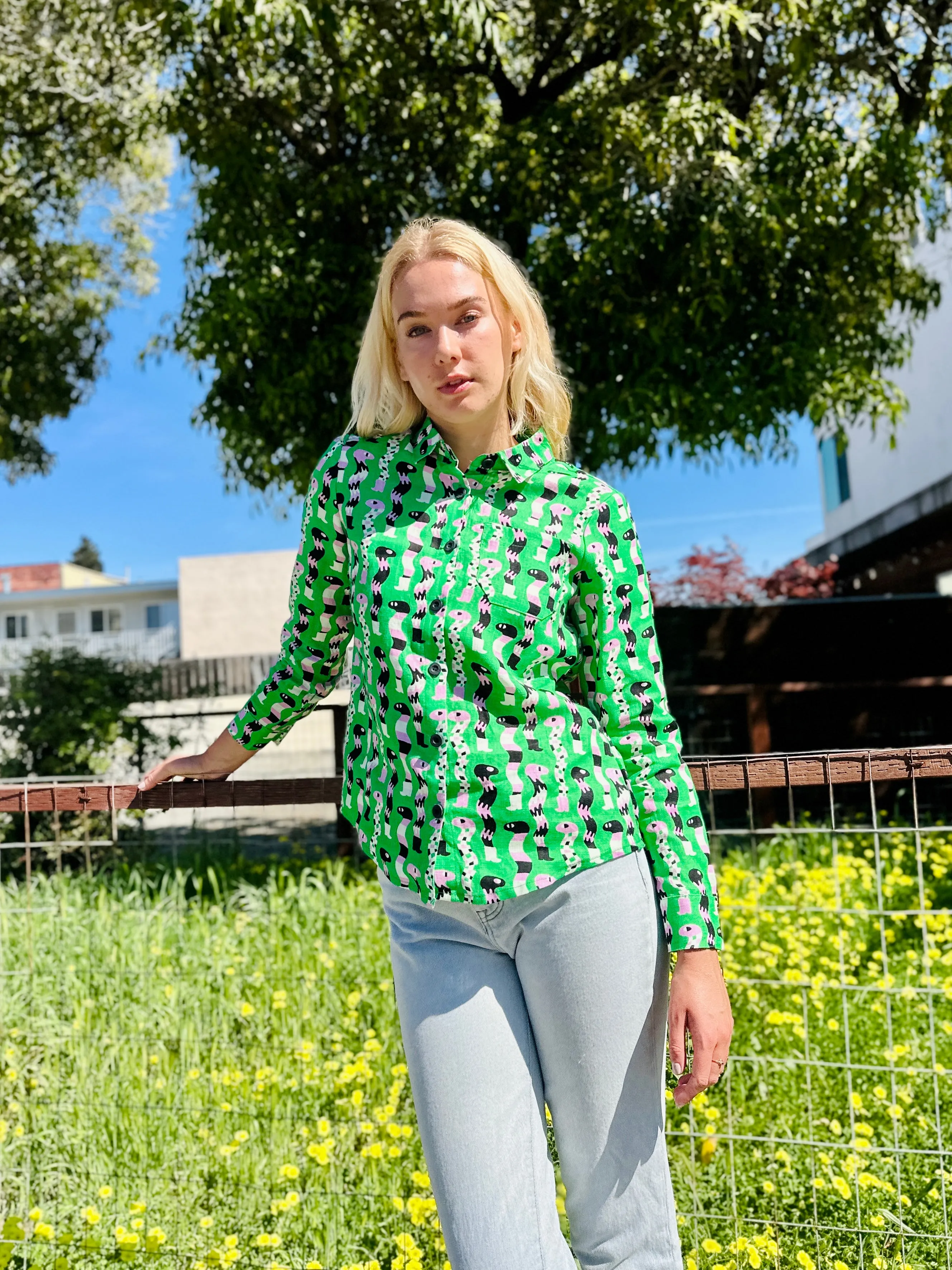 Classic Button Down Sssnakes sold by Nooworks product image thumbnail 2