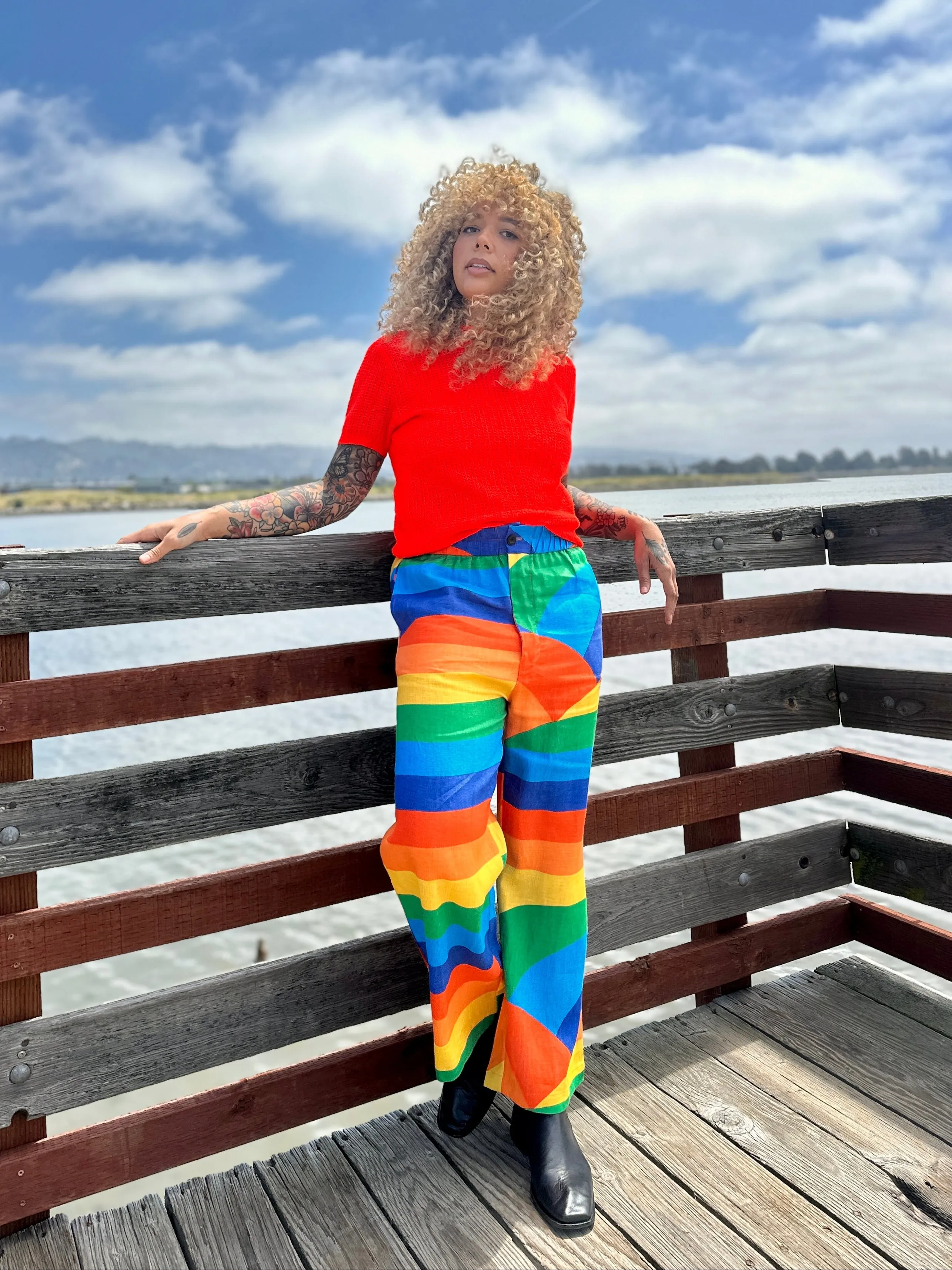 Linen Catalina Pant Sunset Valley sold by Nooworks product image thumbnail 3