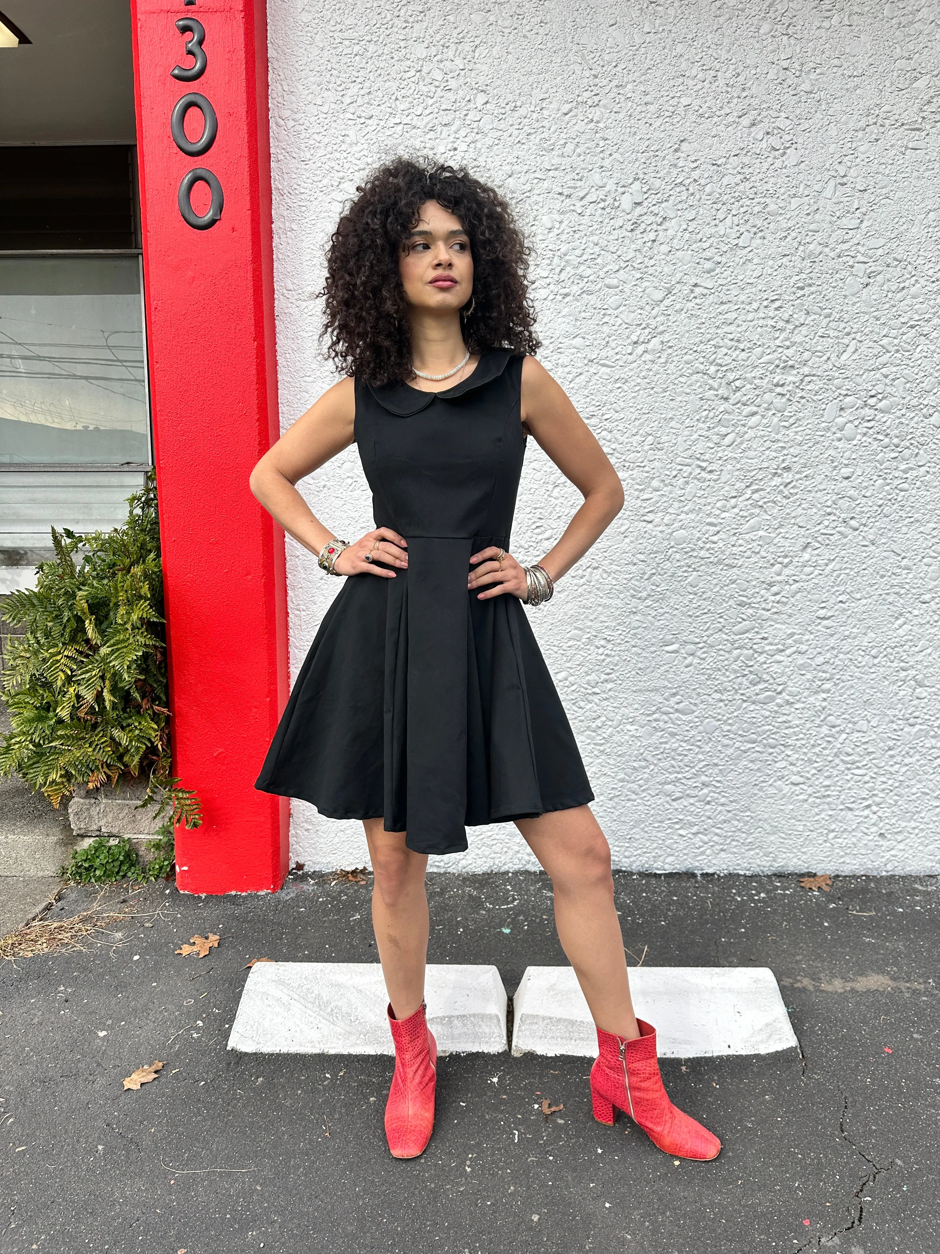 Peter Pan Dress Black sold by Nooworks product image thumbnail 2