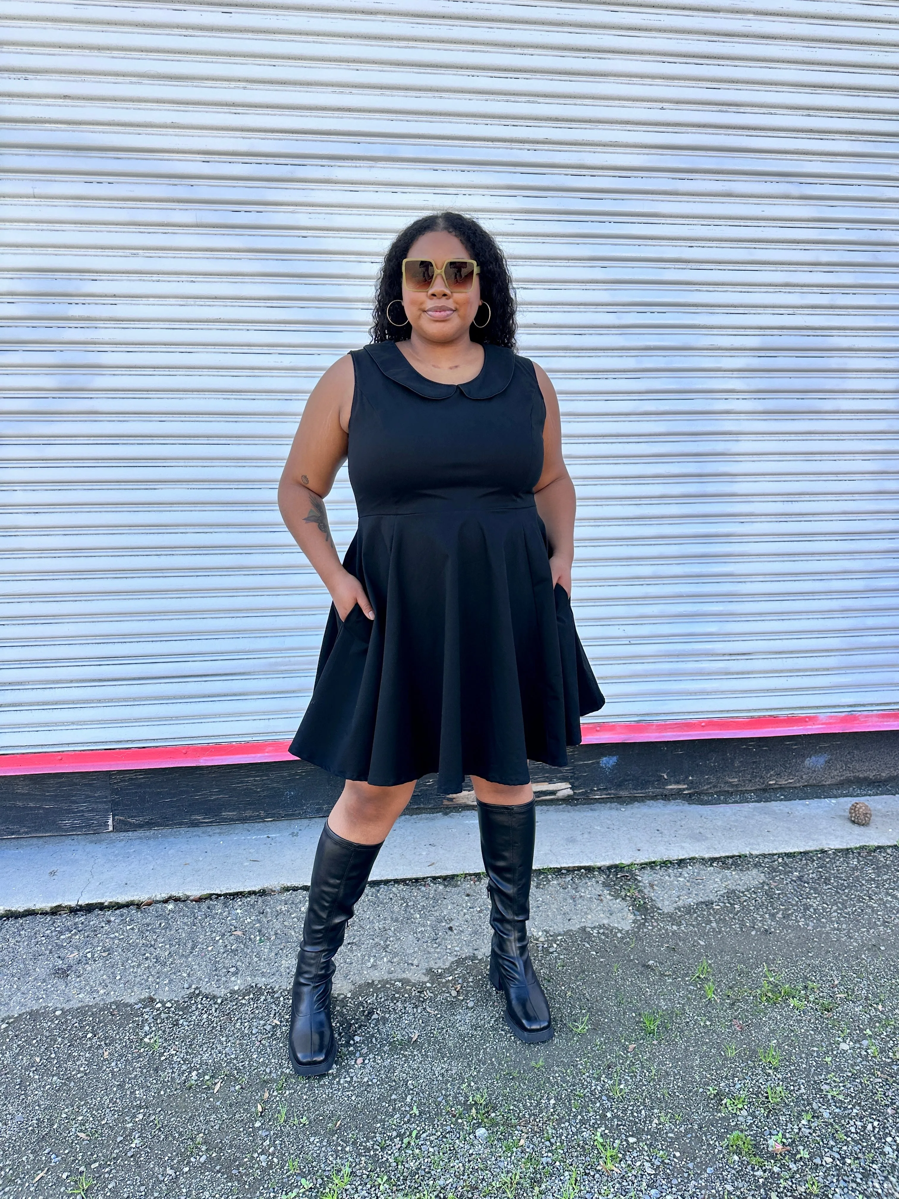 Peter Pan Dress Black sold by Nooworks product image thumbnail 4