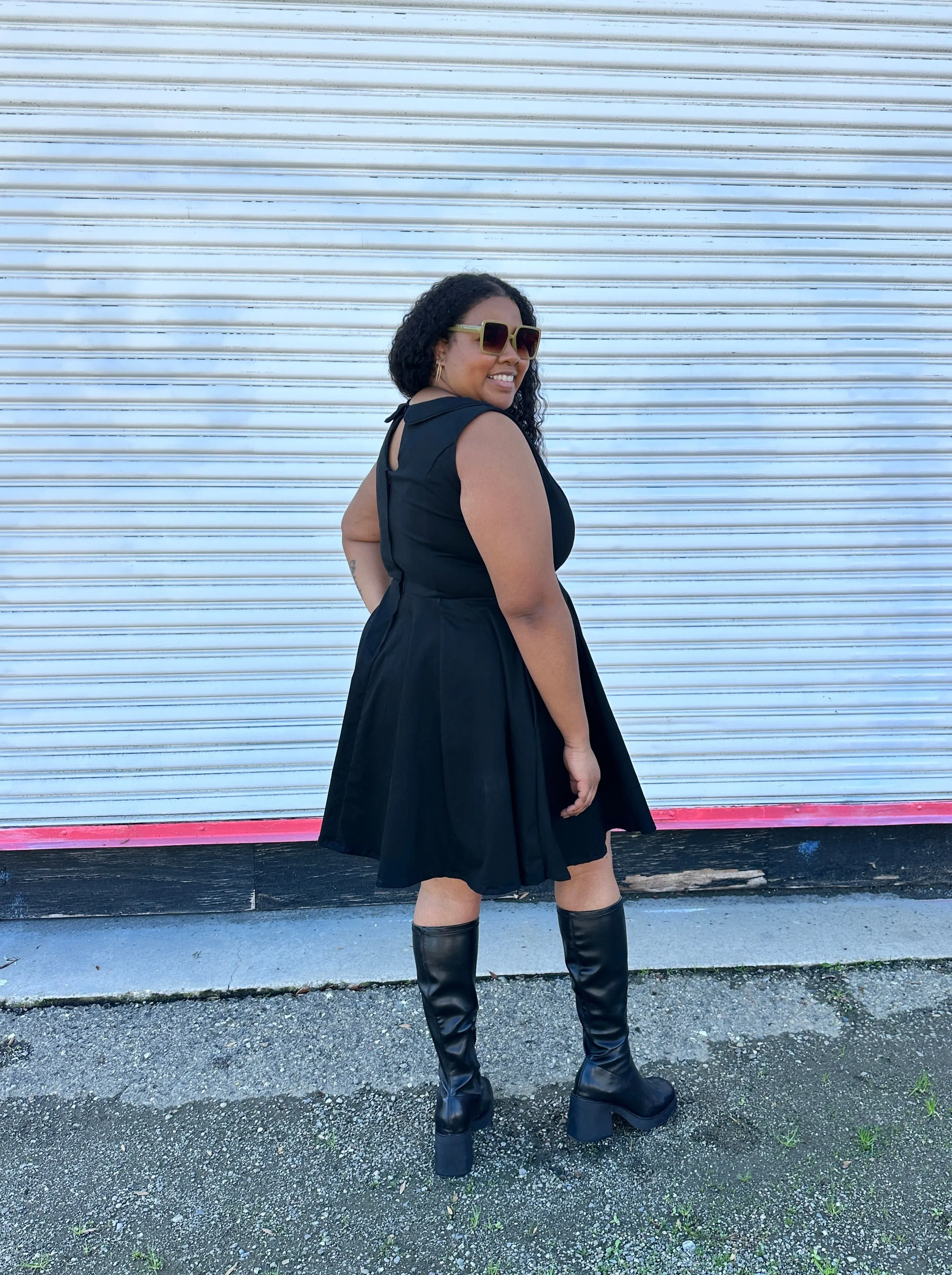 Peter Pan Dress Black sold by Nooworks product image thumbnail 5