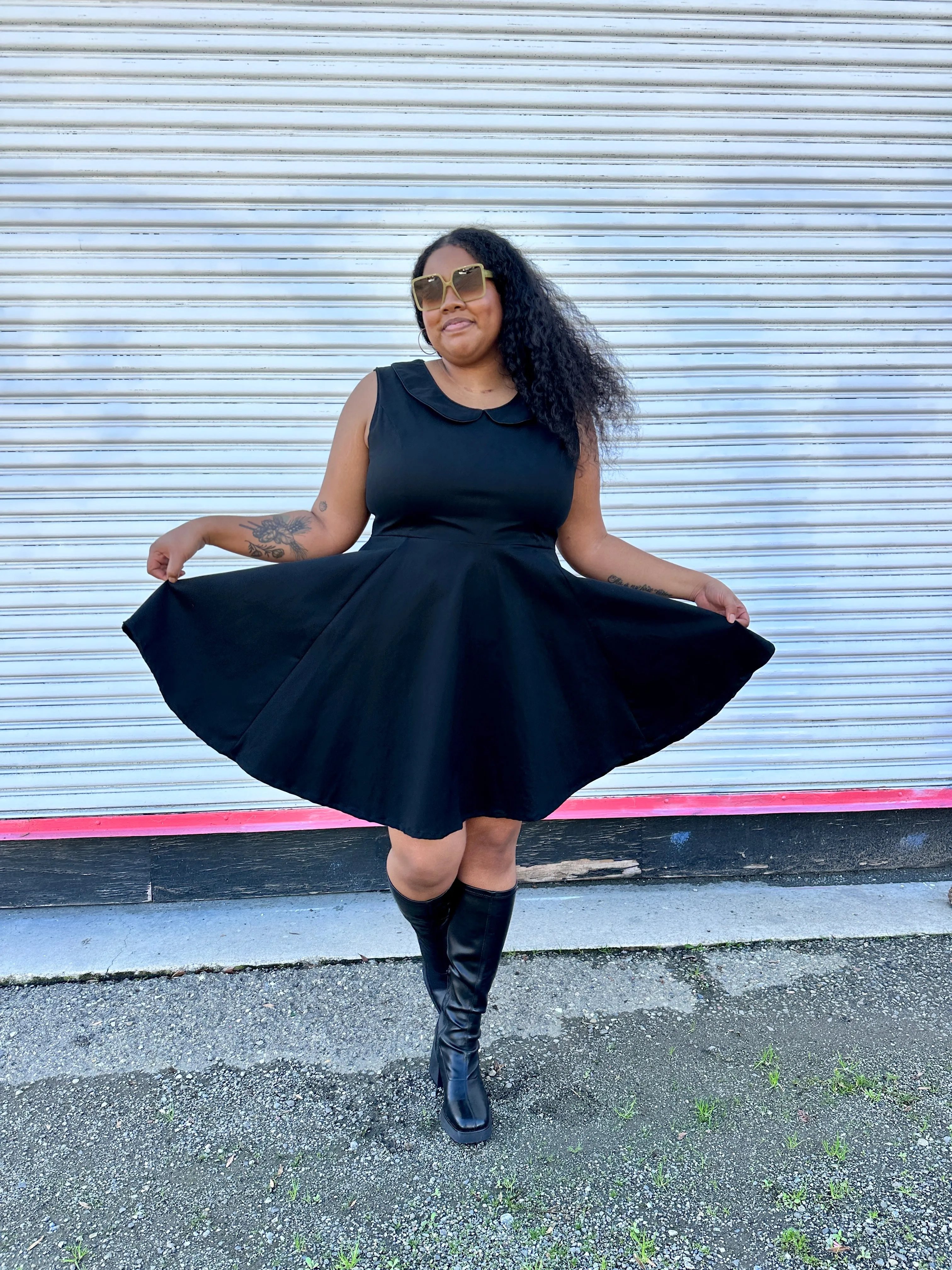 Peter Pan Dress Black sold by Nooworks product image thumbnail 3