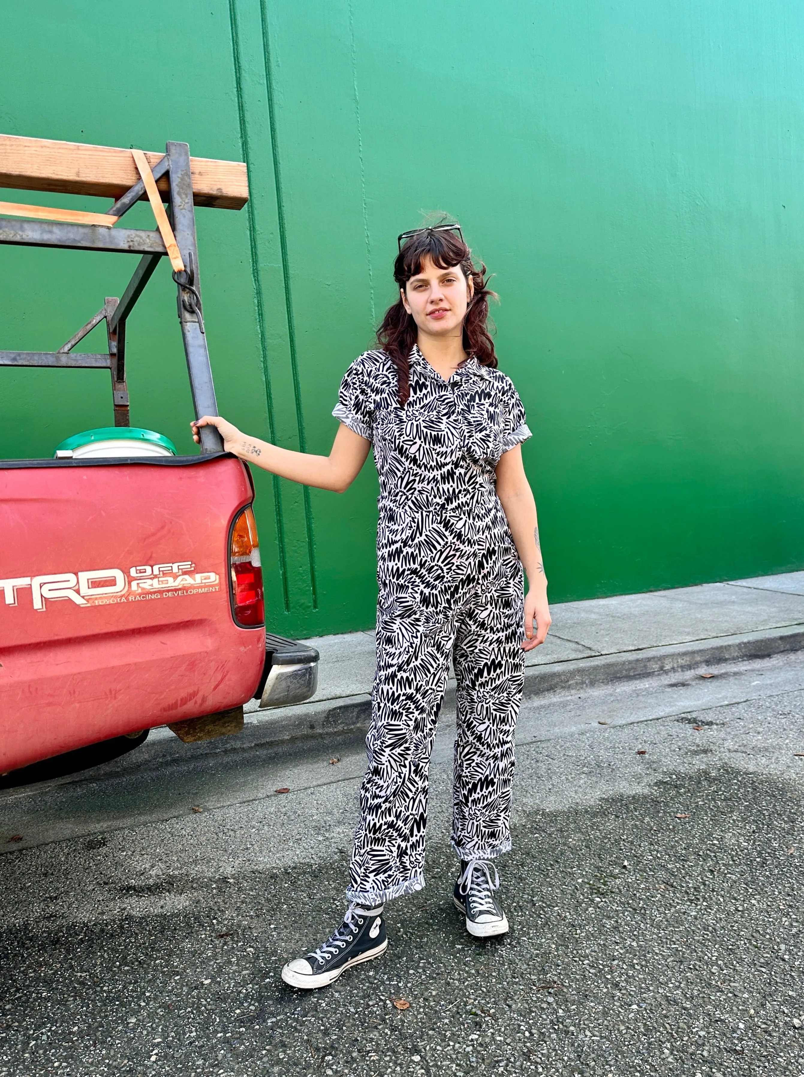 Poplin Coveralls Zig Zag sold by Nooworks