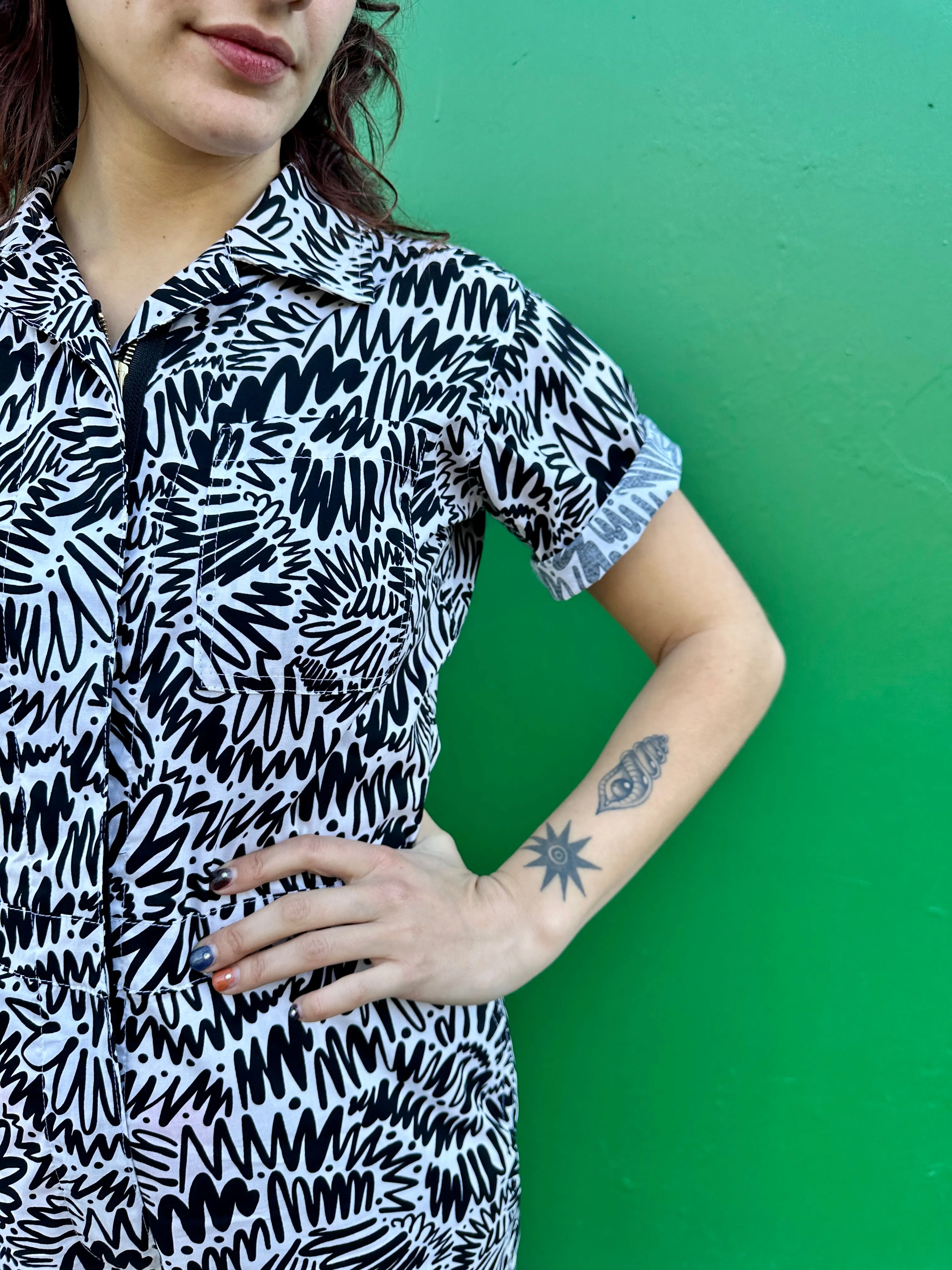 Poplin Coveralls Zig Zag sold by Nooworks product image thumbnail 2