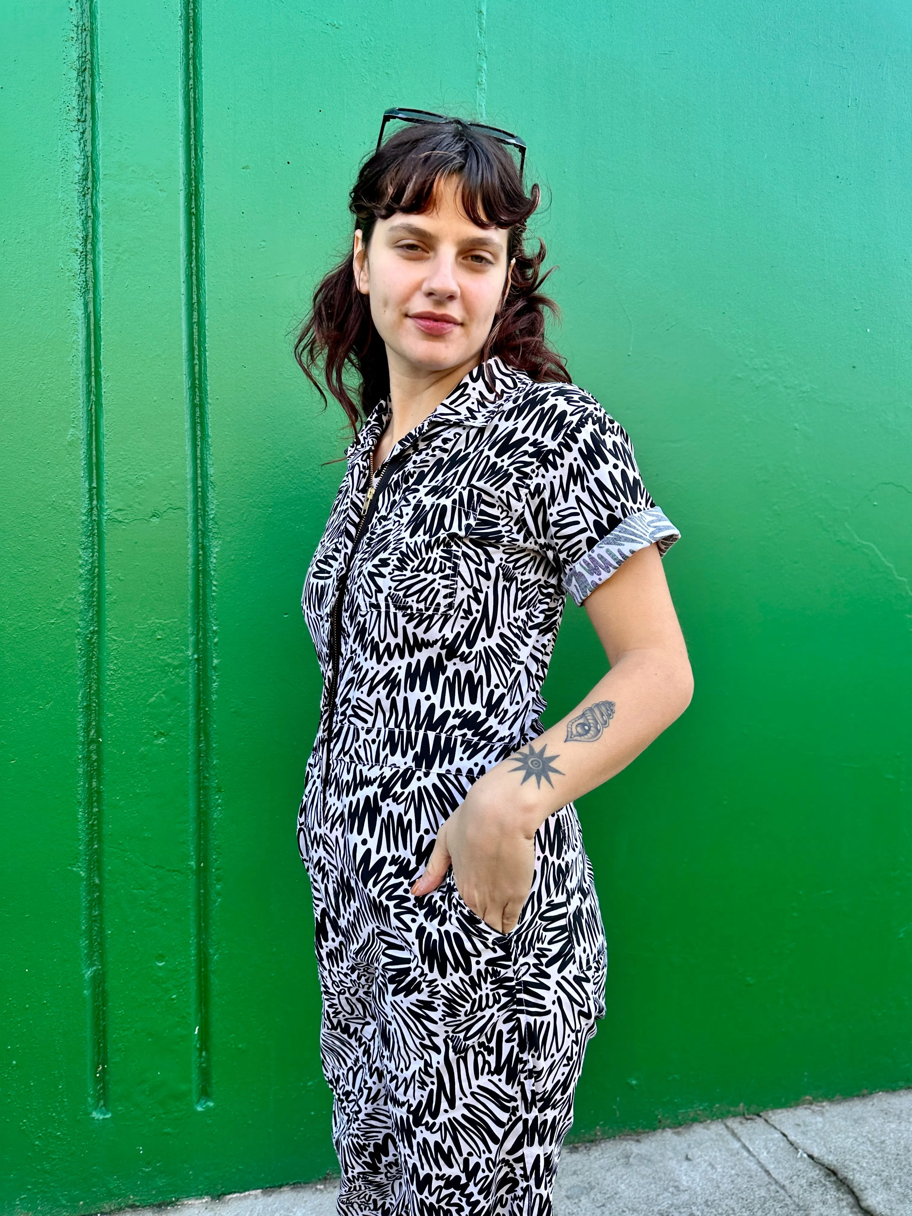 Poplin Coveralls Zig Zag sold by Nooworks product image thumbnail 3