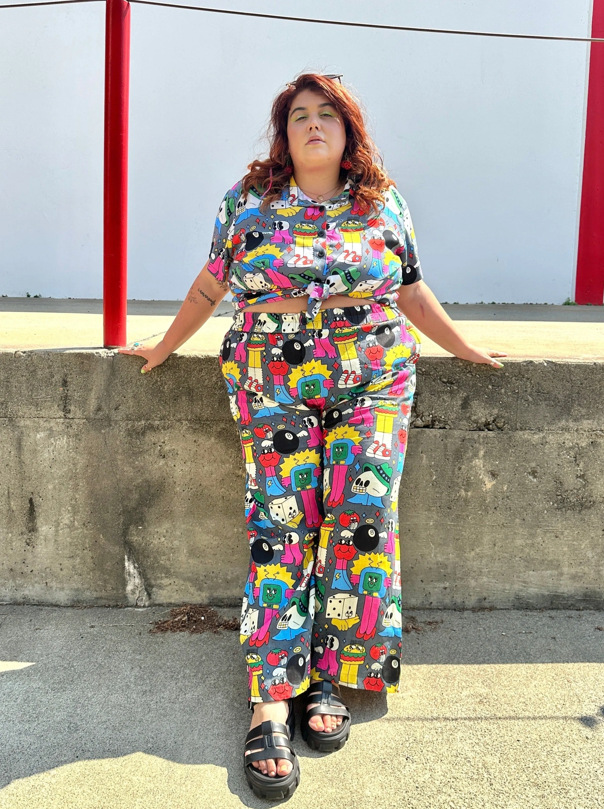 Linen Catalina Pant Burger Babie sold by Nooworks product image thumbnail 4