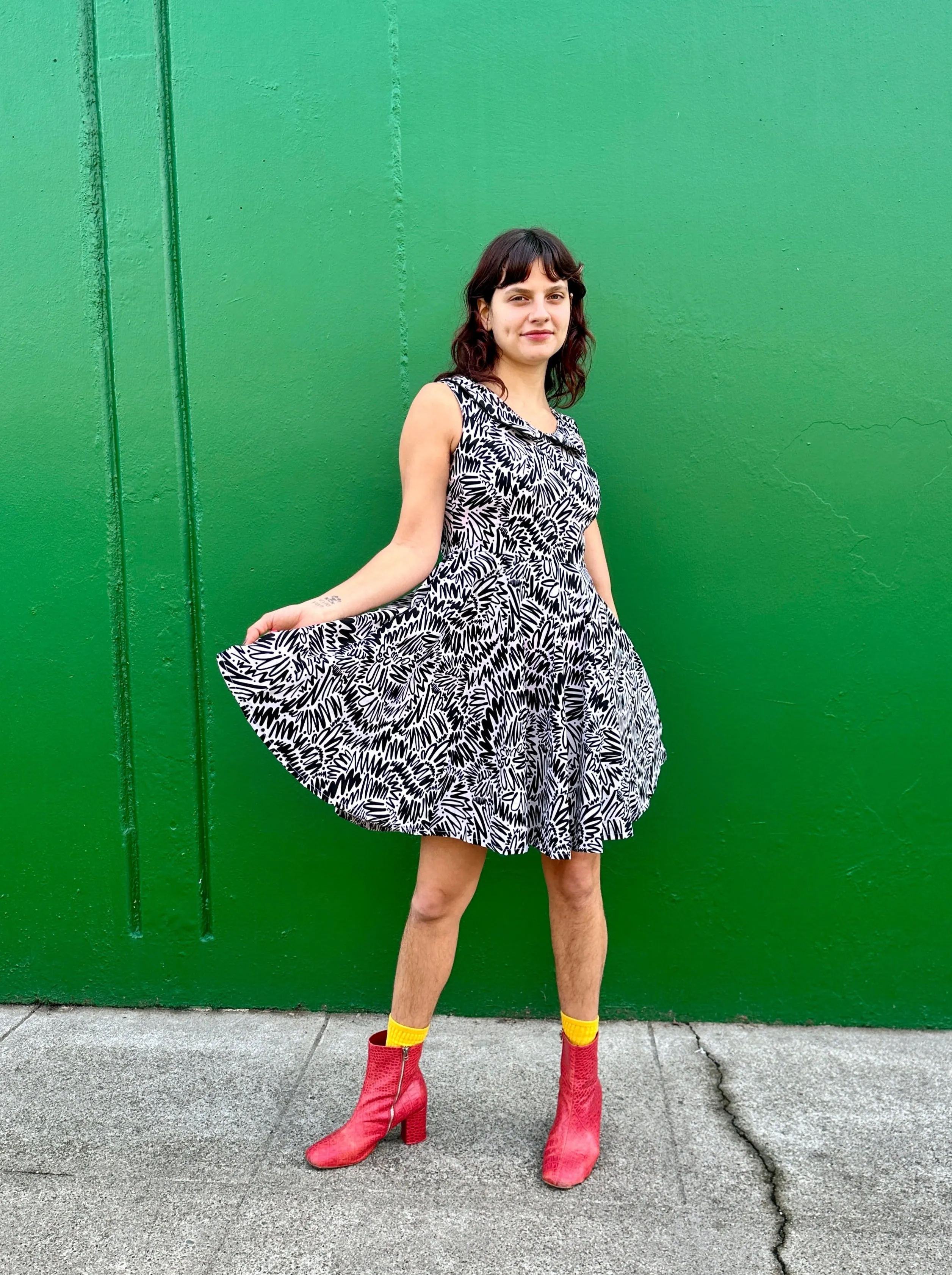 Peter Pan Dress Zig Zag sold by Nooworks product image thumbnail 4