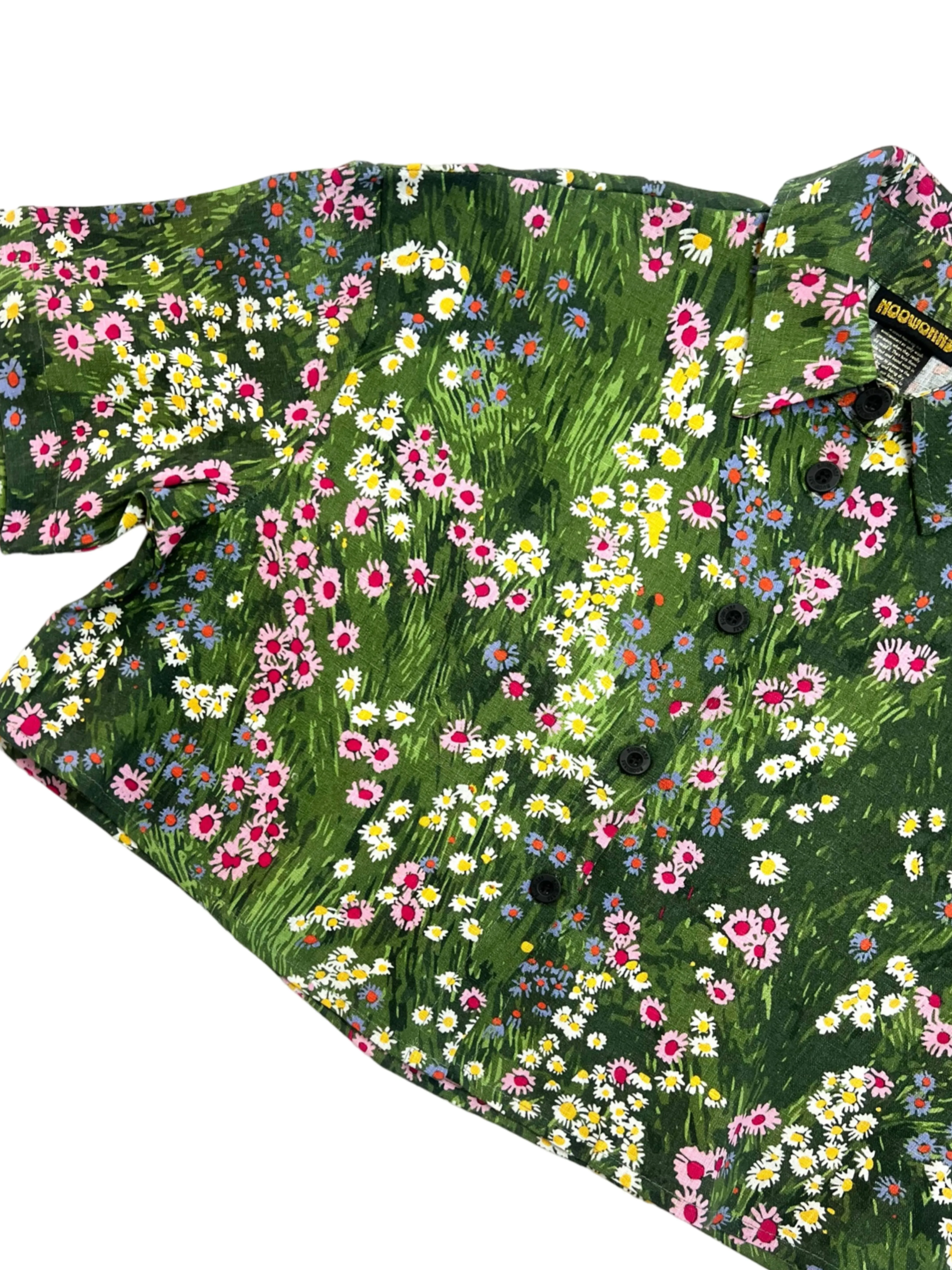 Linen Olivia Top Meadow sold by Nooworks product image thumbnail 5