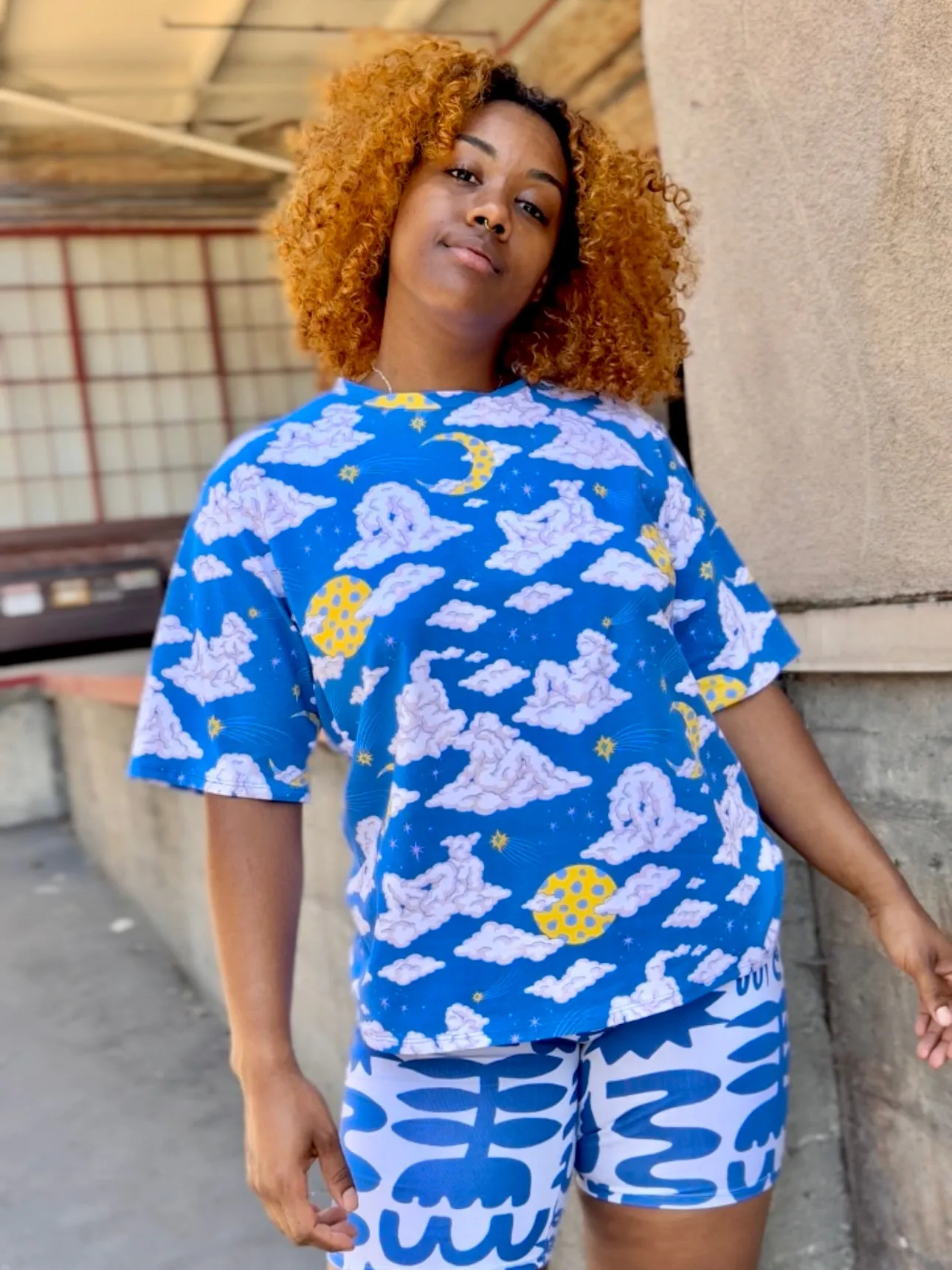 Oversized Tee Cloud People sold by Nooworks