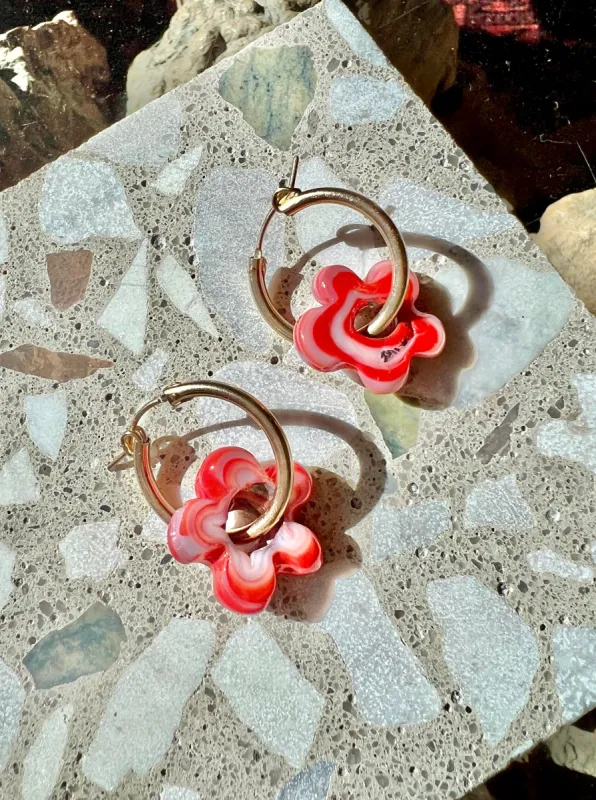 Fiore Earrings - Berries n Cream sold by Nooworks